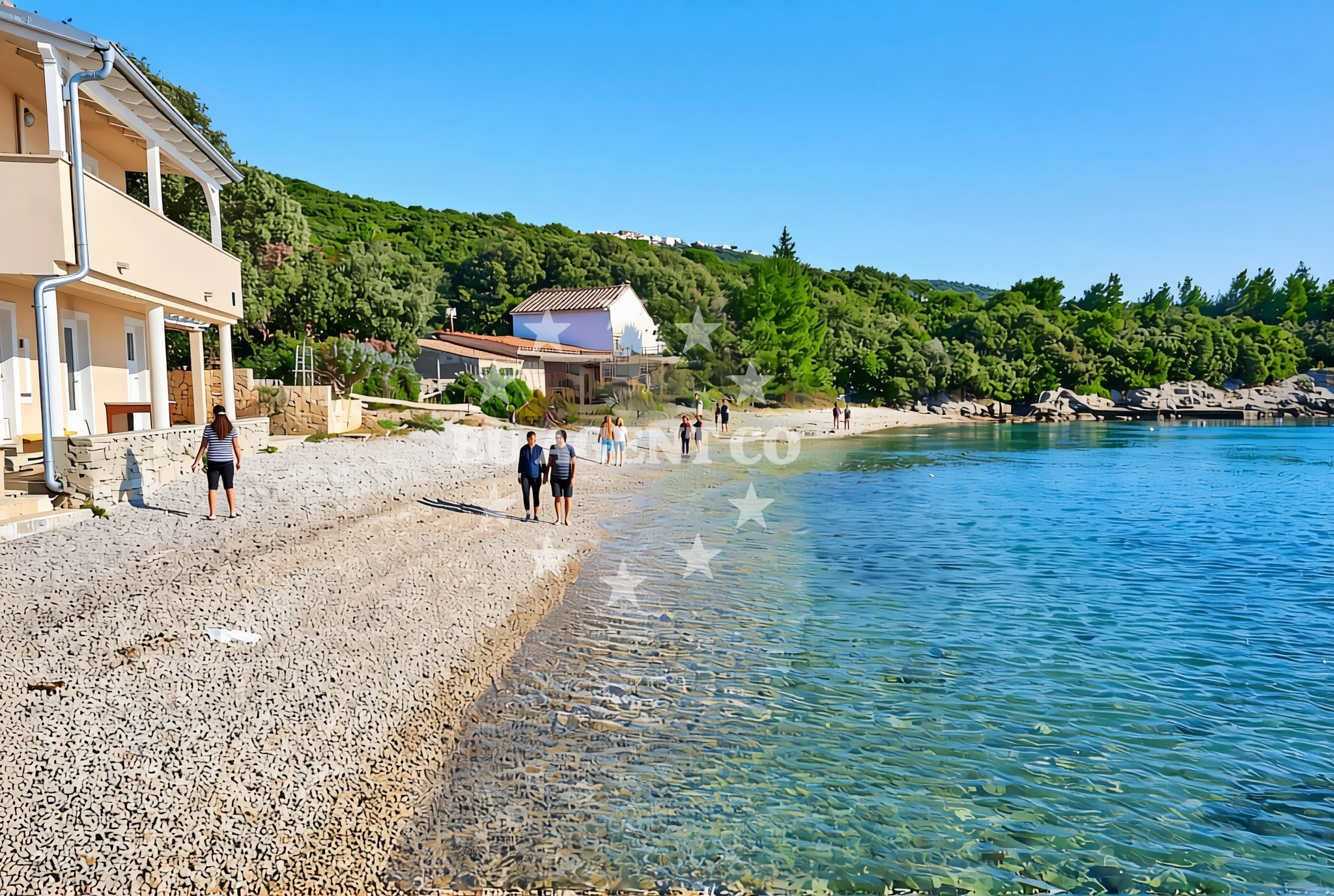 Additional view of Baneštrovica, Ustrine (Cres) Beach in Baneštrovica