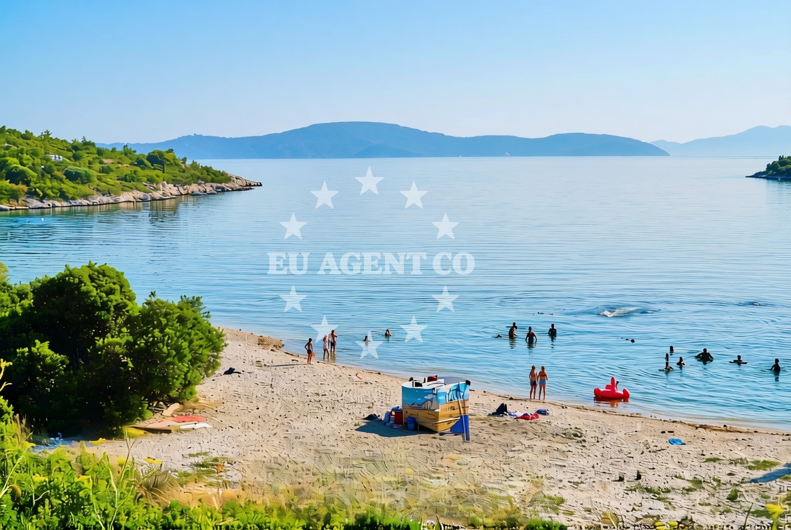 Shoreline and swimming area at Banići: beaches and coves (2) in Banići