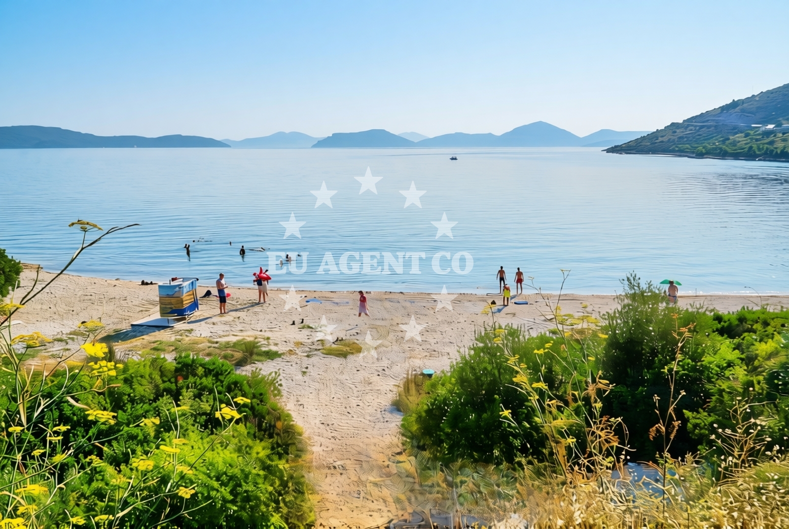 Sea and coastal view of Banići: beaches and coves (2) in Banići