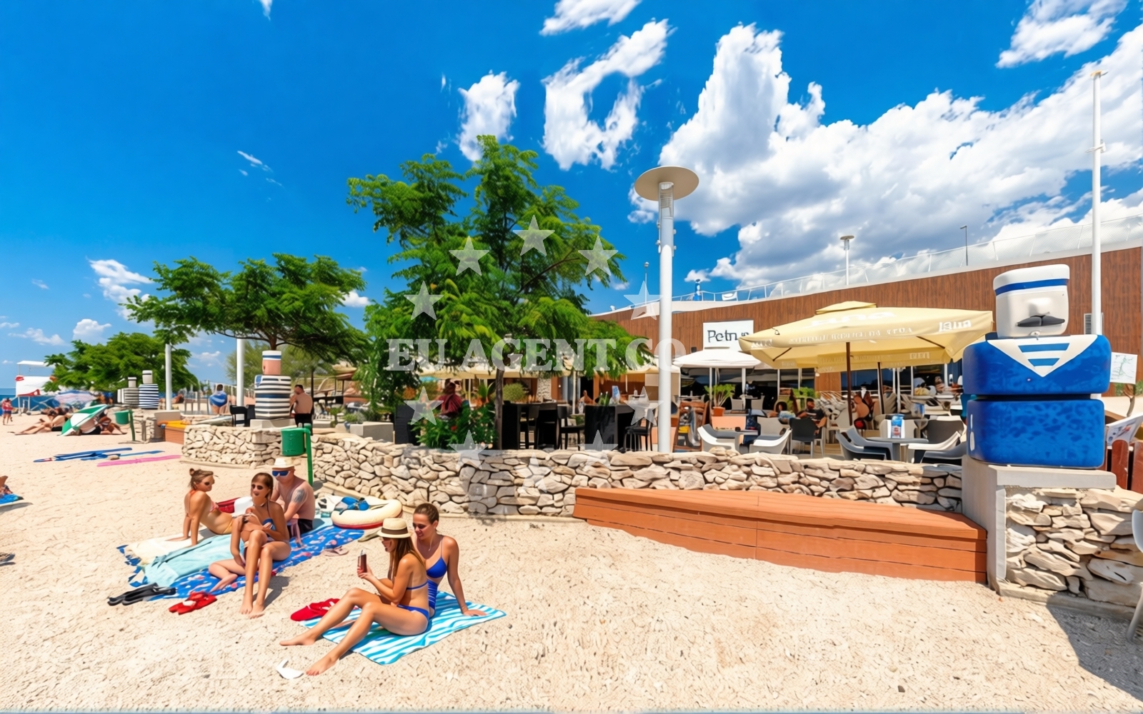 Beach facilities and surroundings at Banj beach in 2 Ulica Primorske čete, Šibenik