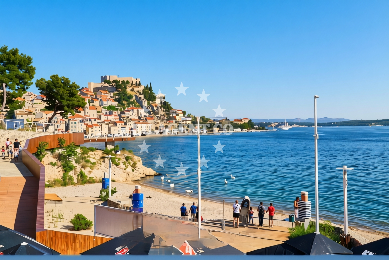 Additional view of Banj beach in 2 Ulica Primorske čete, Šibenik