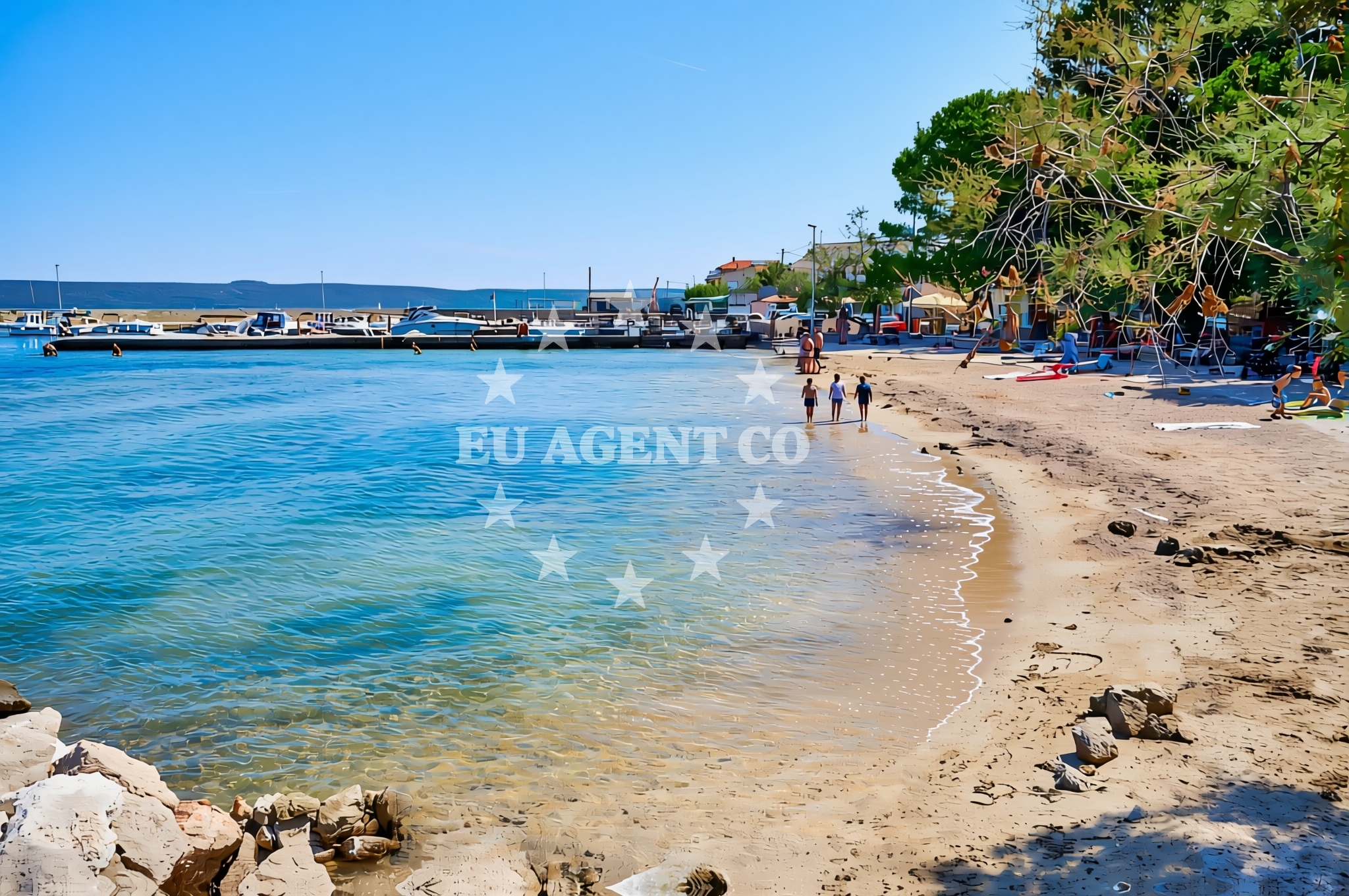 Overview of Banj (Pašman): beaches and coves (1) in Banj (Pašman)