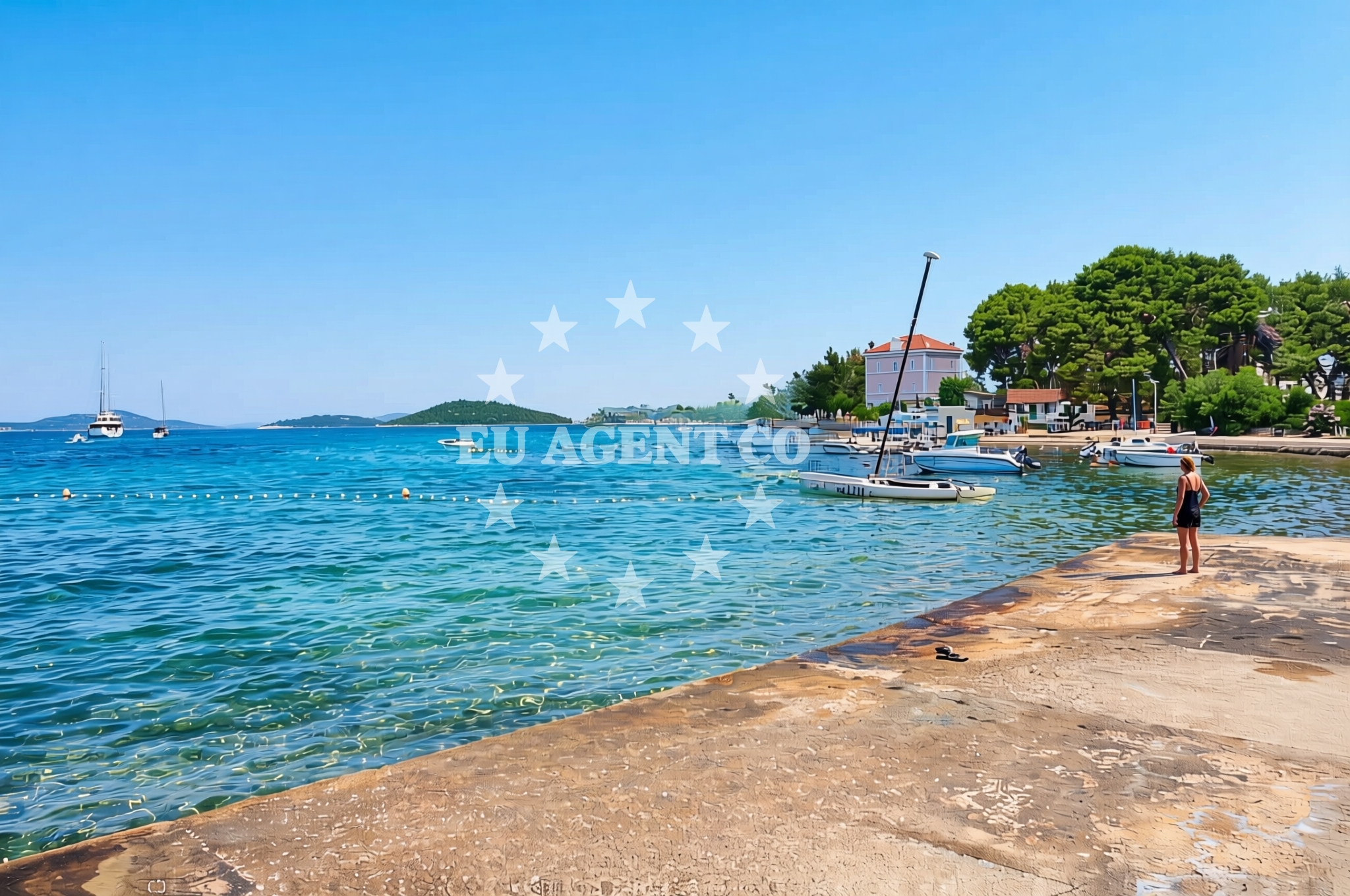 Additional view of Banj, Zlarin (Zlarin) Beach in Banj