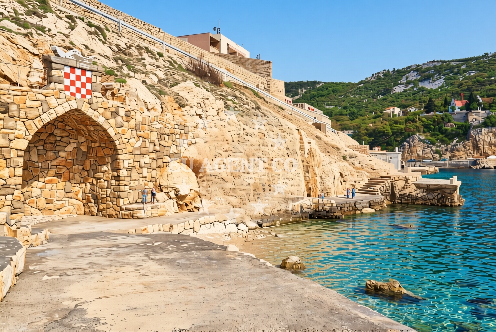 Overview of Banja, Jablanac Beach in Banja