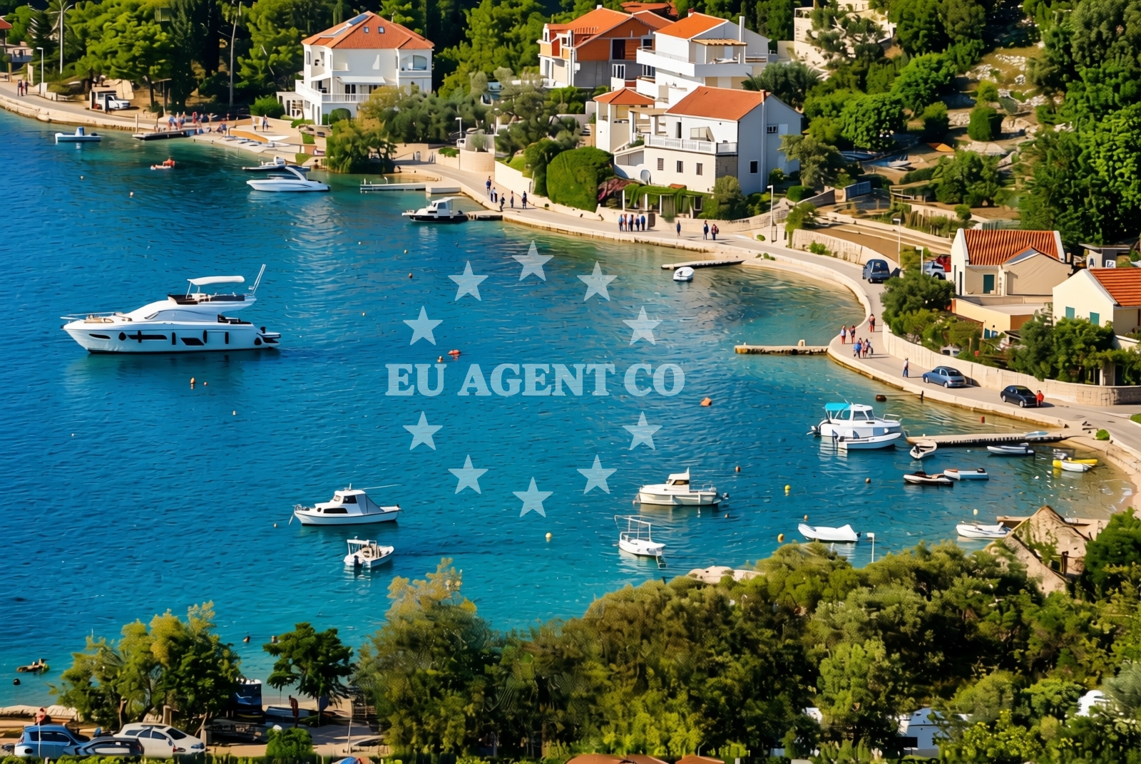 Beach facilities and surroundings at Banja jug, Slano Beach in Banja jug