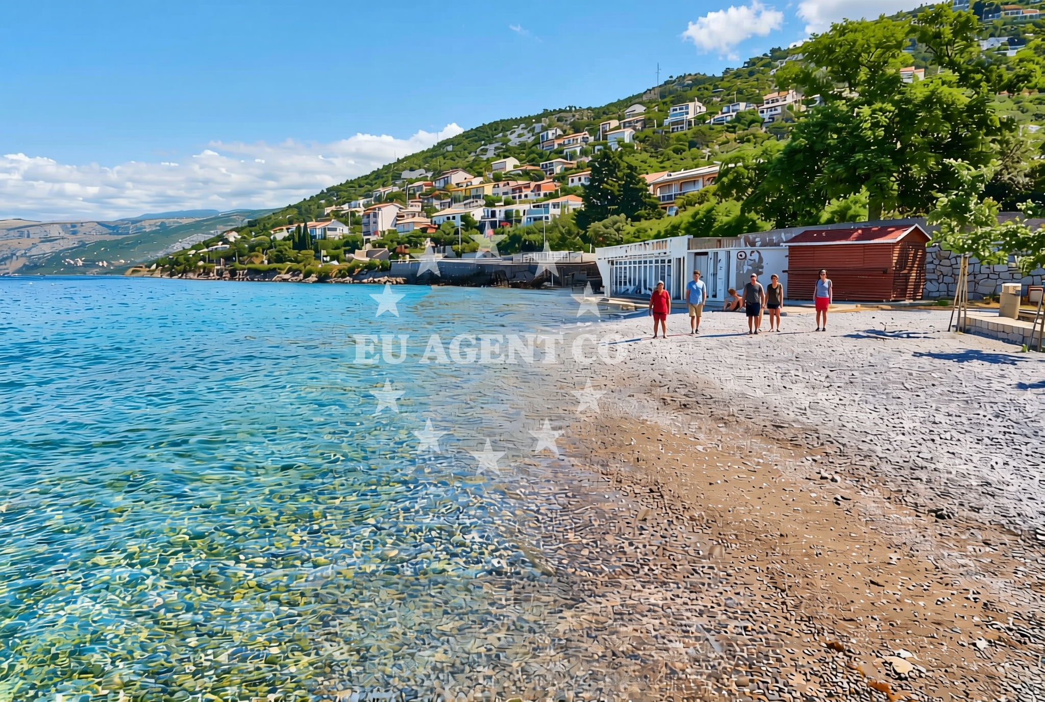Overview of Banja, Sveti Juraj Beach in Banja