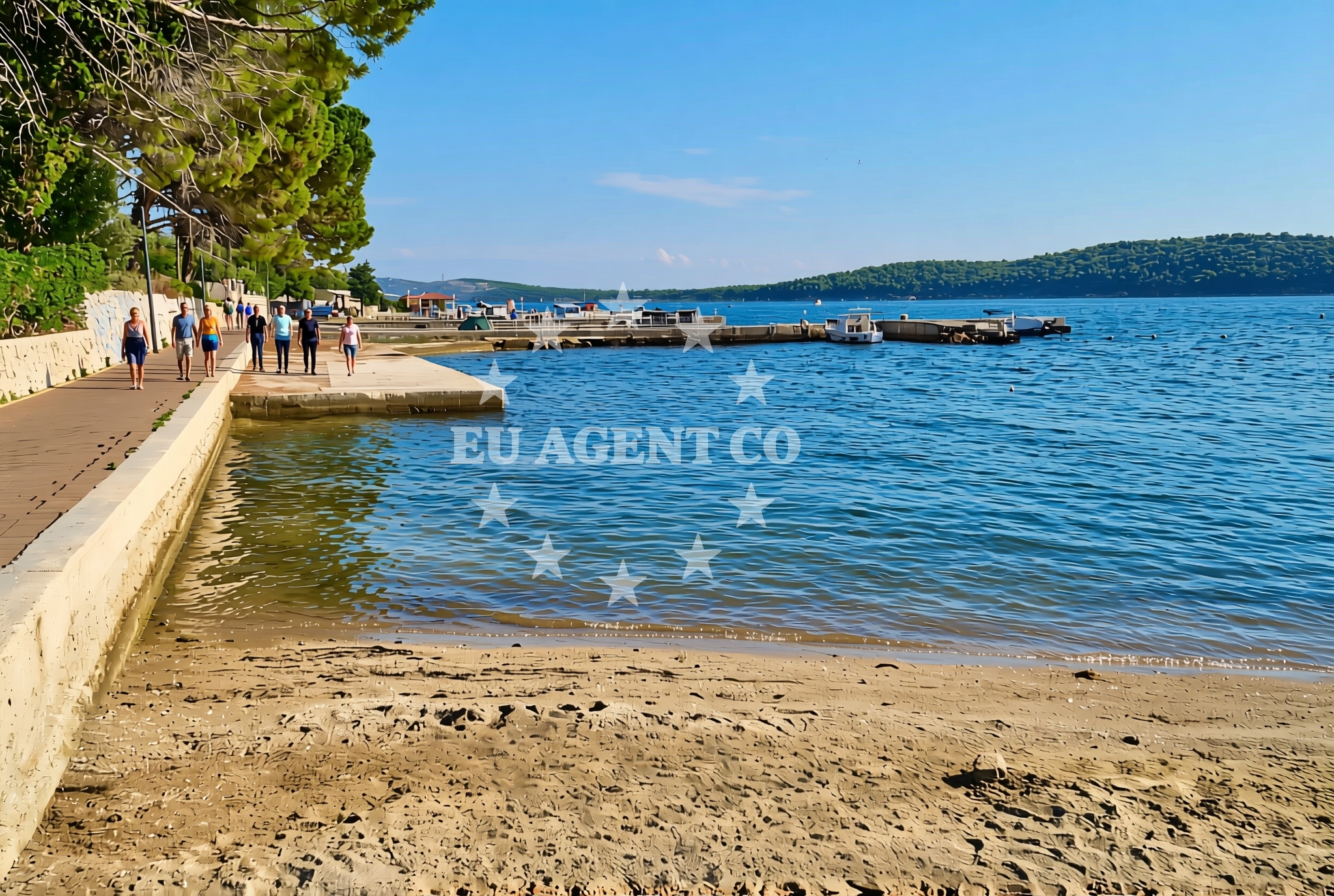 Overview of Banjol istok, Banjol (Rab) Beach in Banjol istok