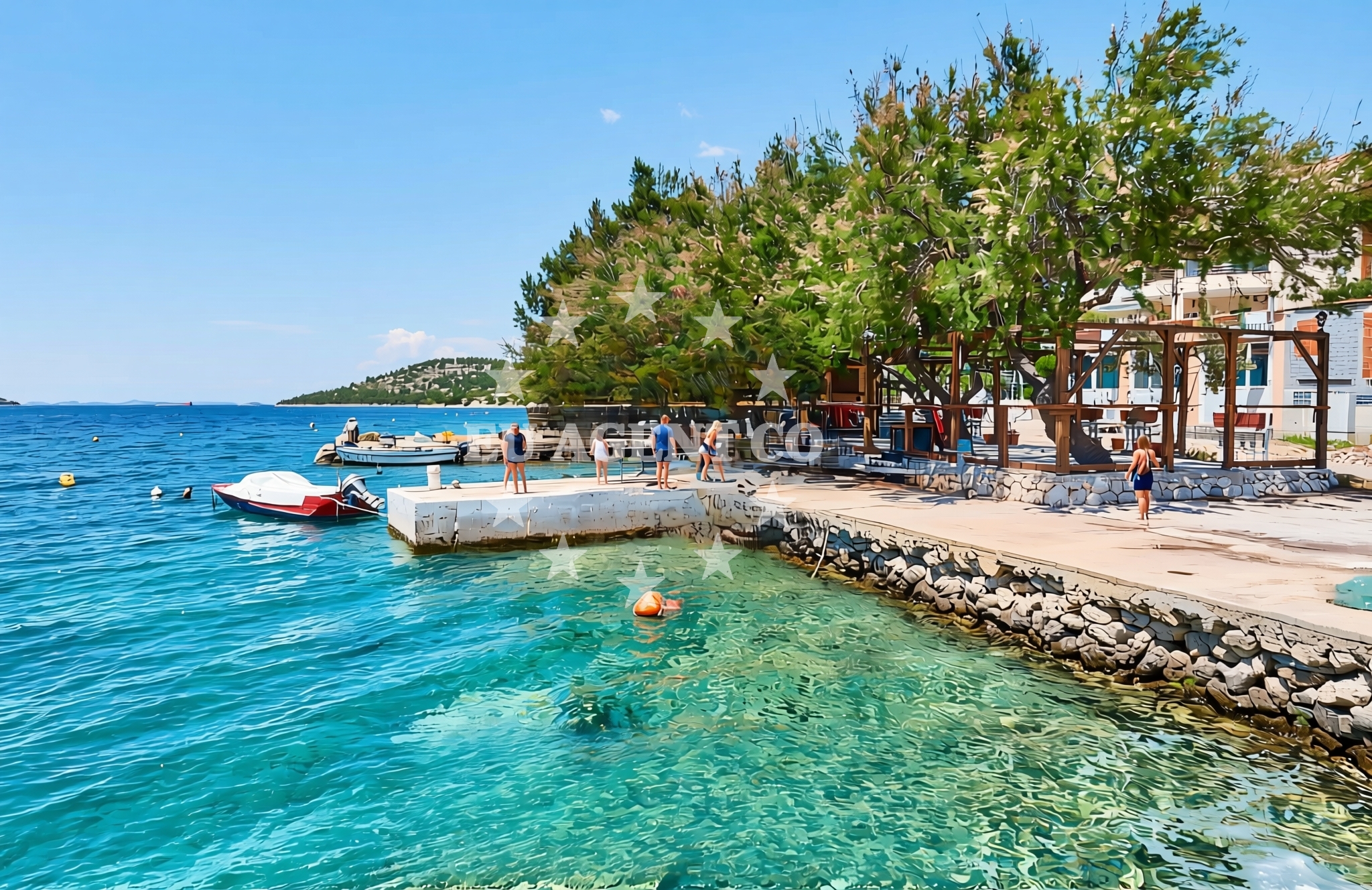 Additional view of Banovci beach in Grebaštica donja 100 1 floor, Grebaštica