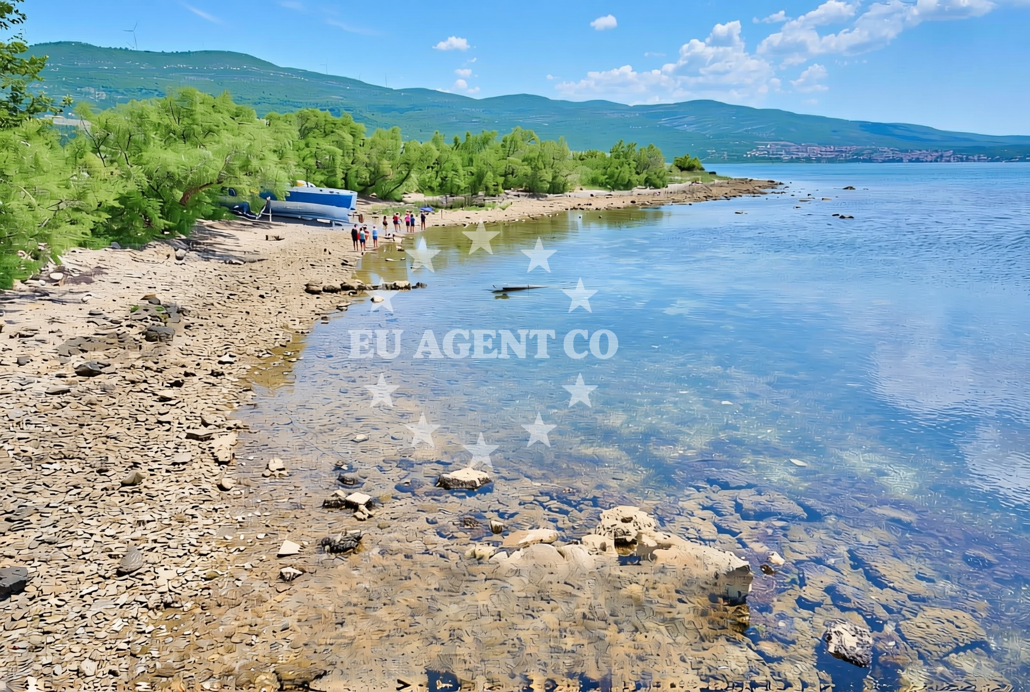 Beach facilities and surroundings at Barbakan zapad, Pridraga Beach in Barbakan zapad