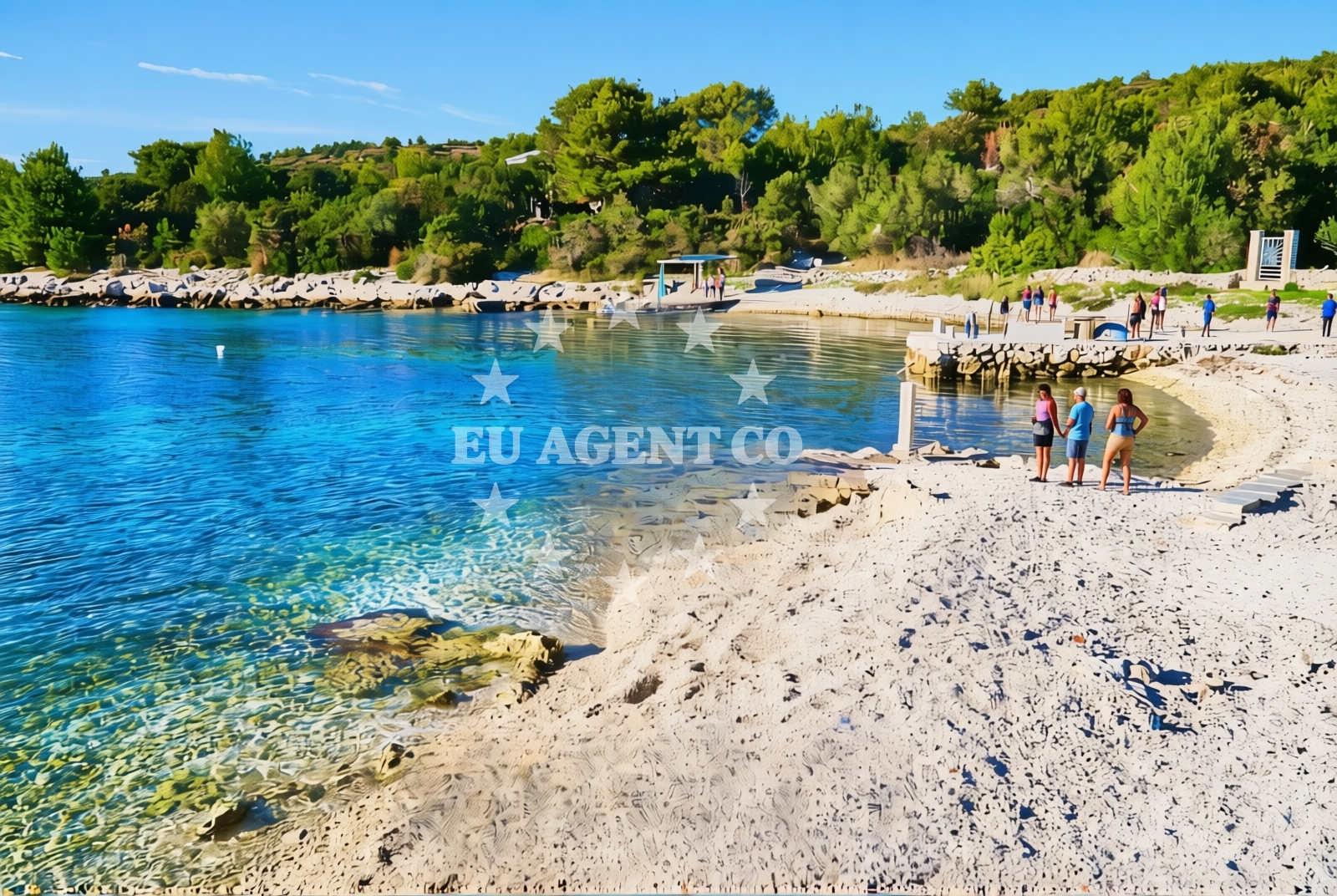 Additional view of Barbara beach in Uvala Duga, Okrug Gornji