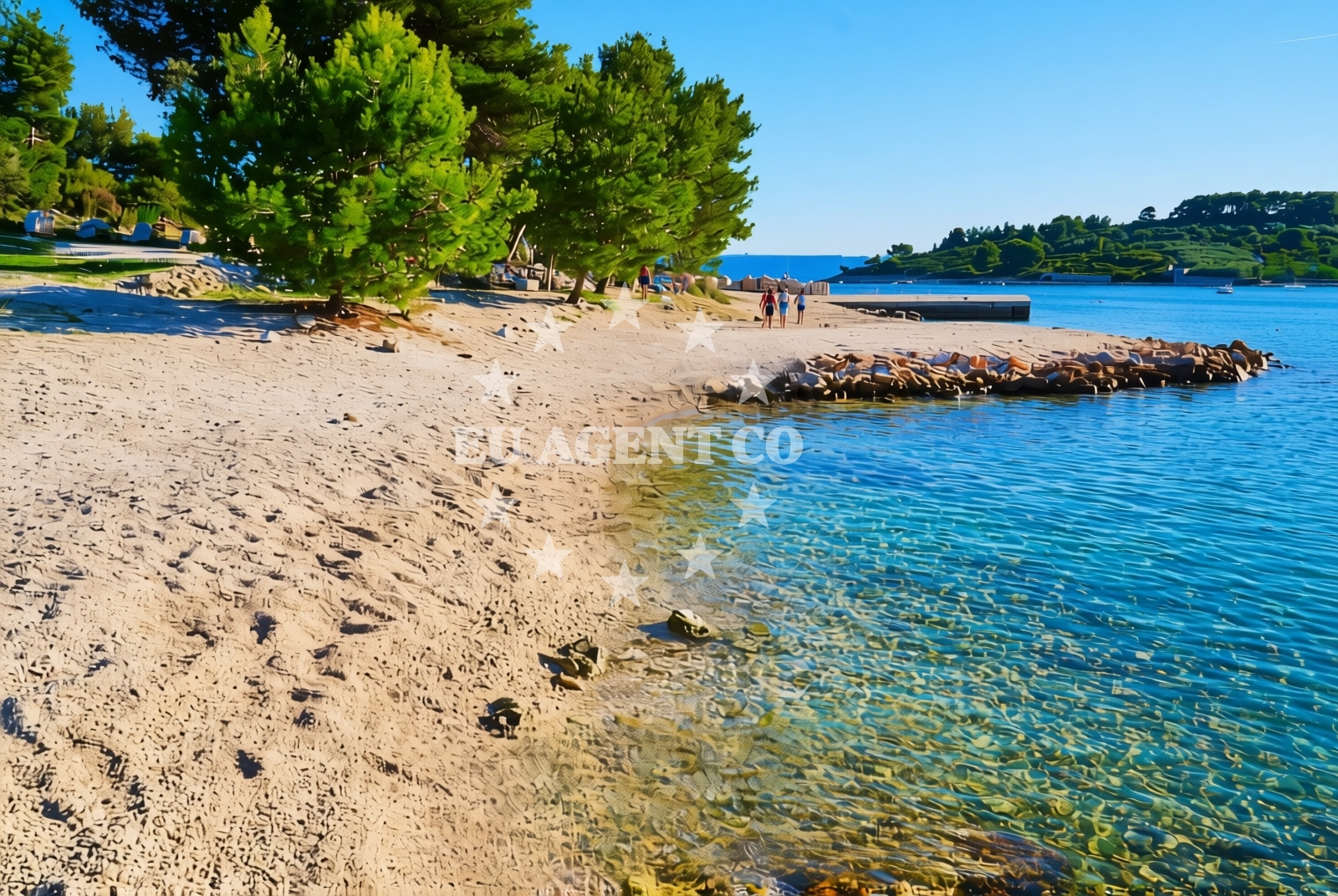Additional view of Barbara beach in Uvala Duga, Okrug Gornji