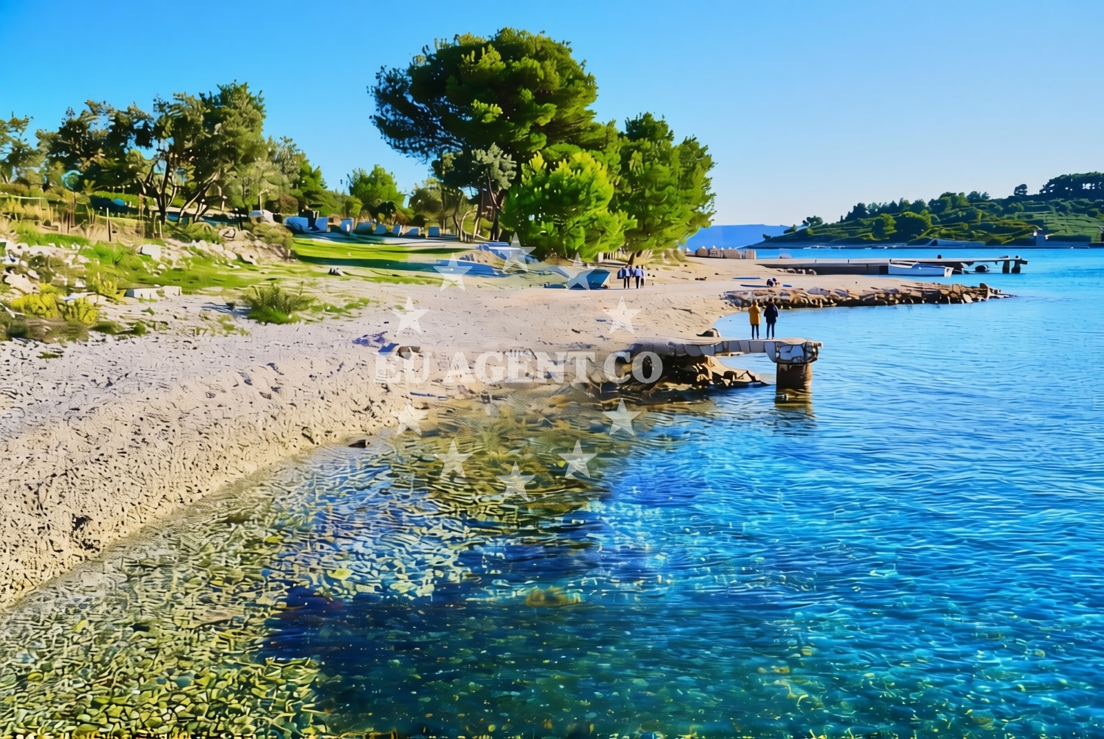 Additional view of Barbara beach in Uvala Duga, Okrug Gornji