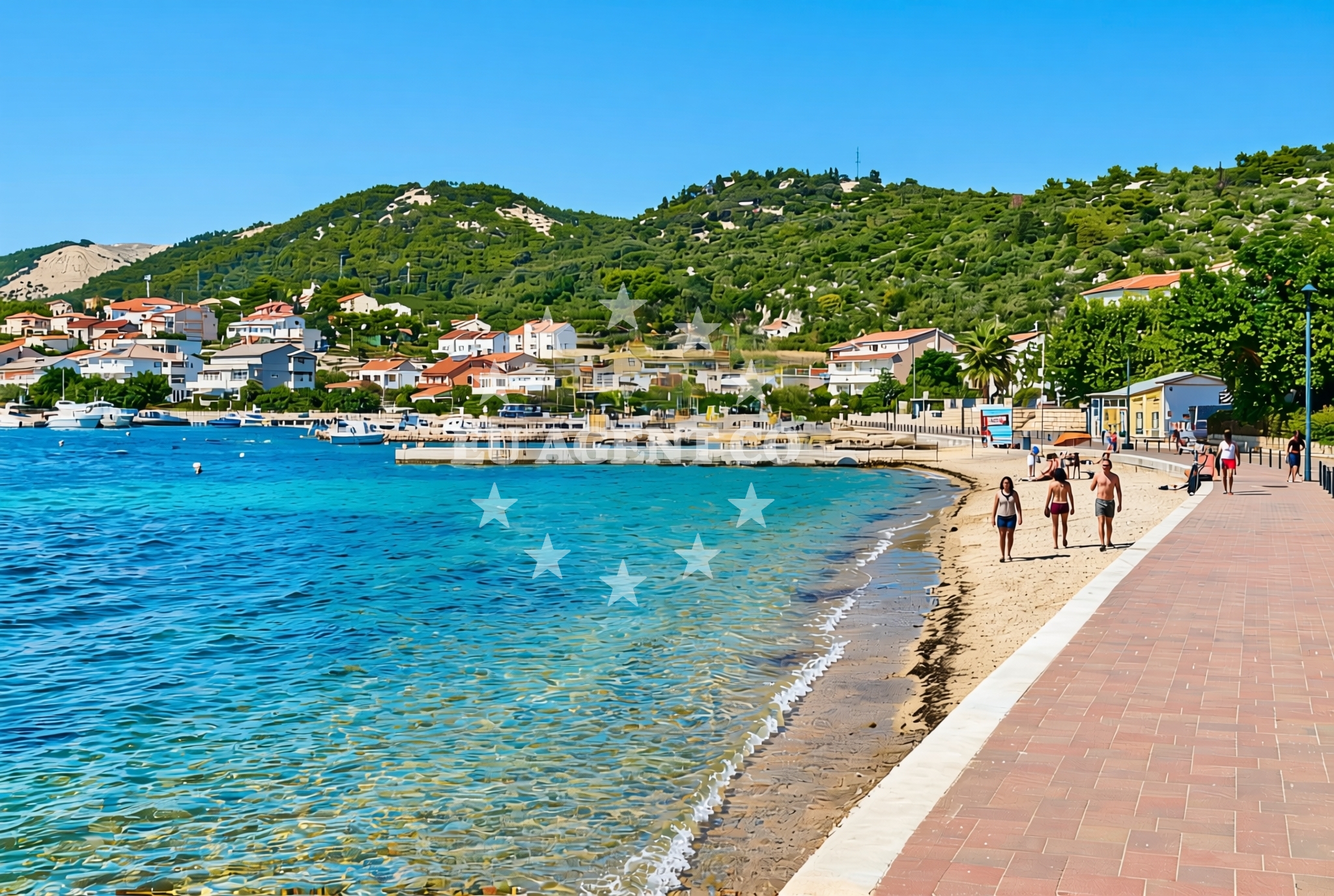 Shoreline and swimming area at Barbat na Rabu (Rab): beaches and coves (29) in Barbat na Rabu (Rab)