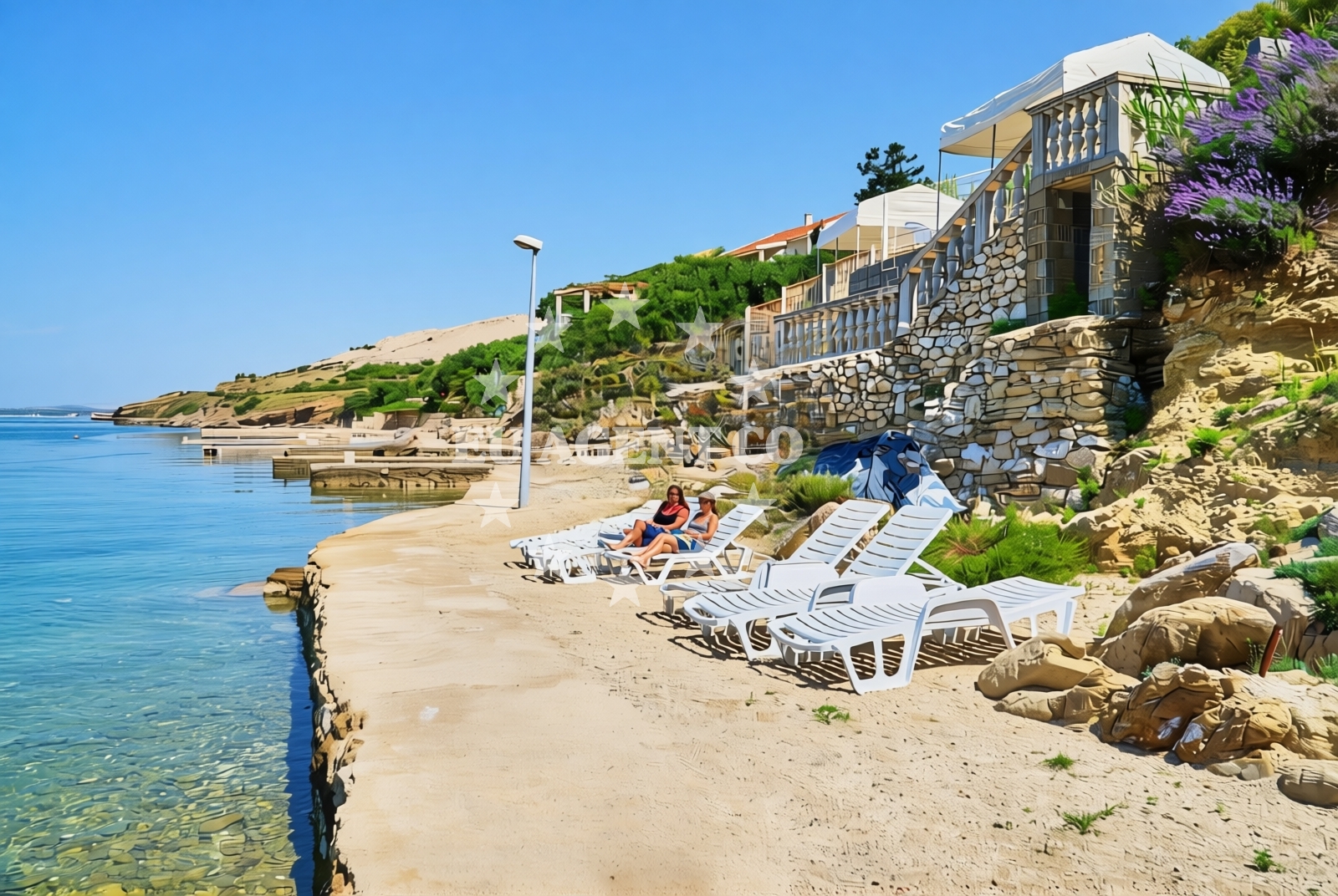 Shoreline and swimming area at Barić Draga: beaches and coves in Barić Draga