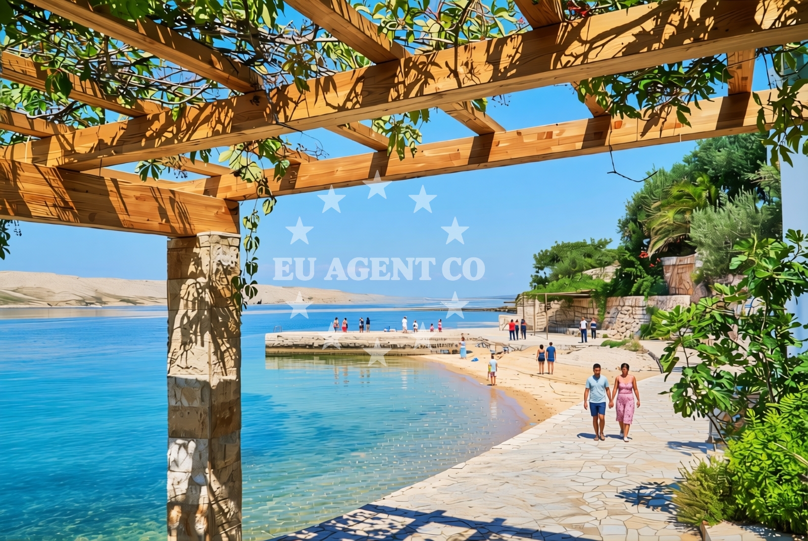 Beach facilities and surroundings at Barić Draga: beaches and coves in Barić Draga