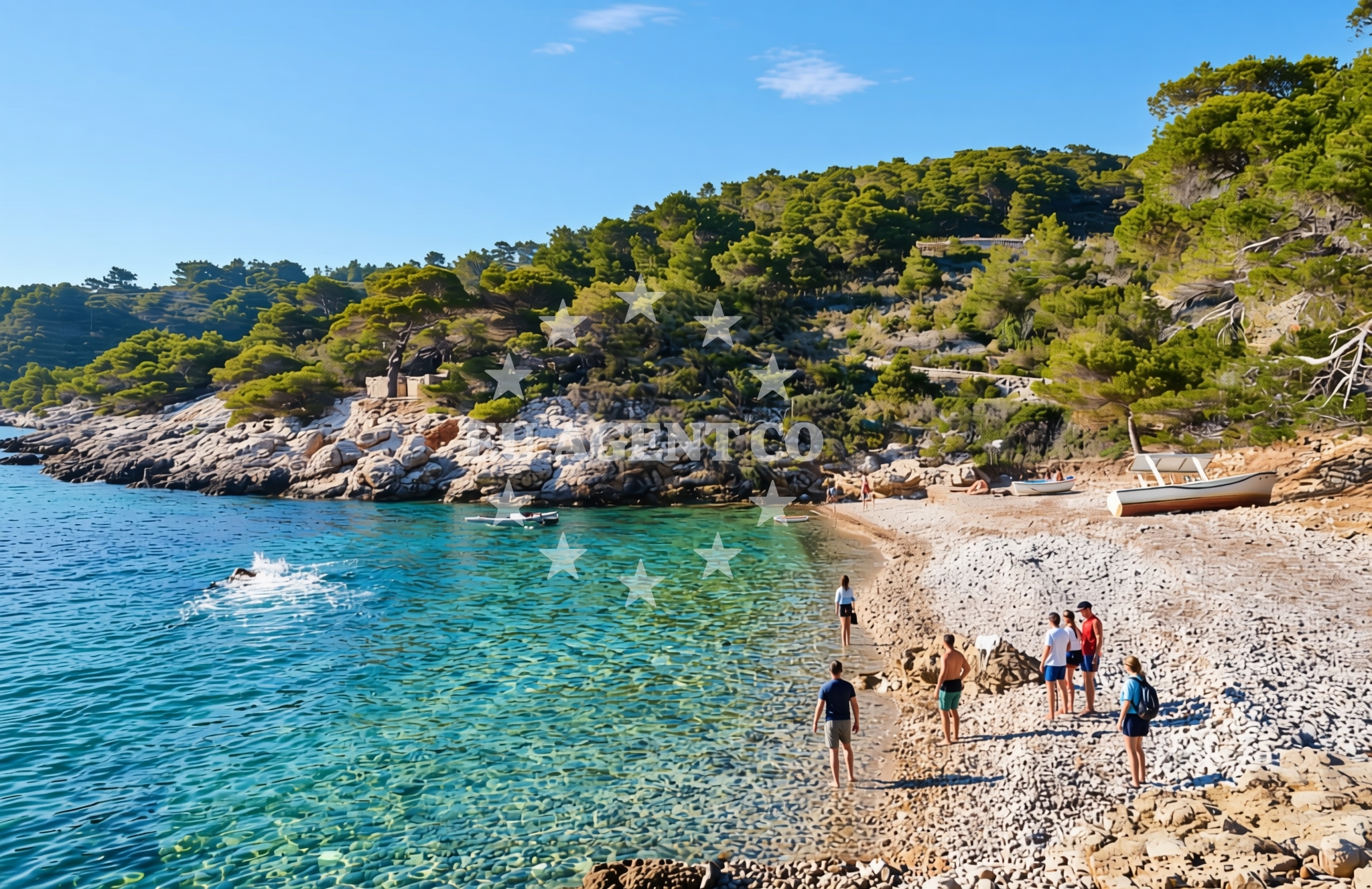 Additional view of Barjoska beach in Vrh Gospe 8, Komiža