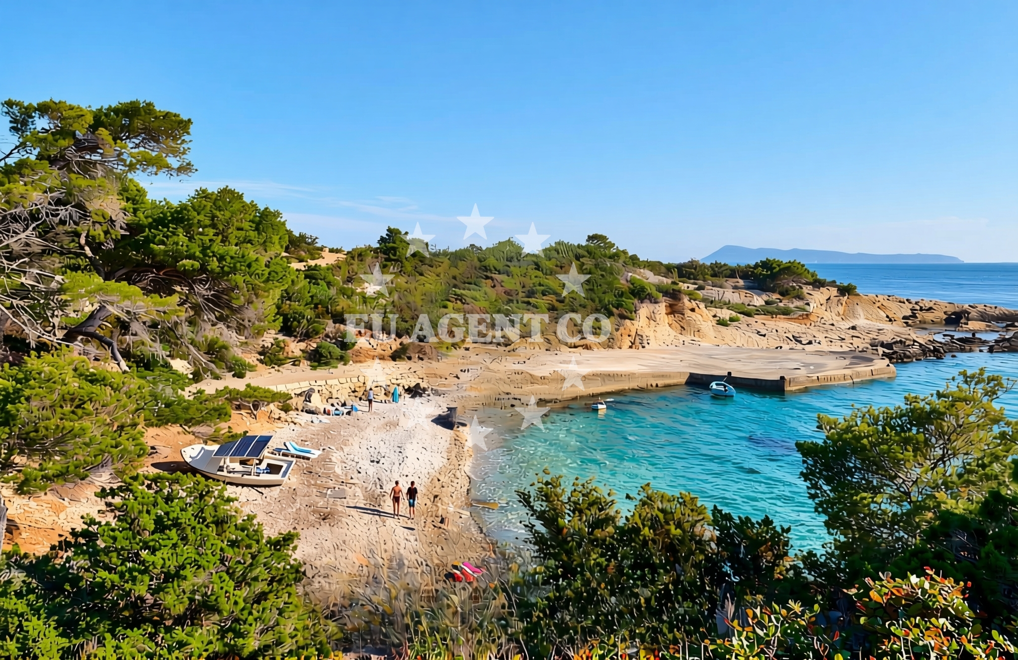 Additional view of Barjoska beach in Vrh Gospe 8, Komiža