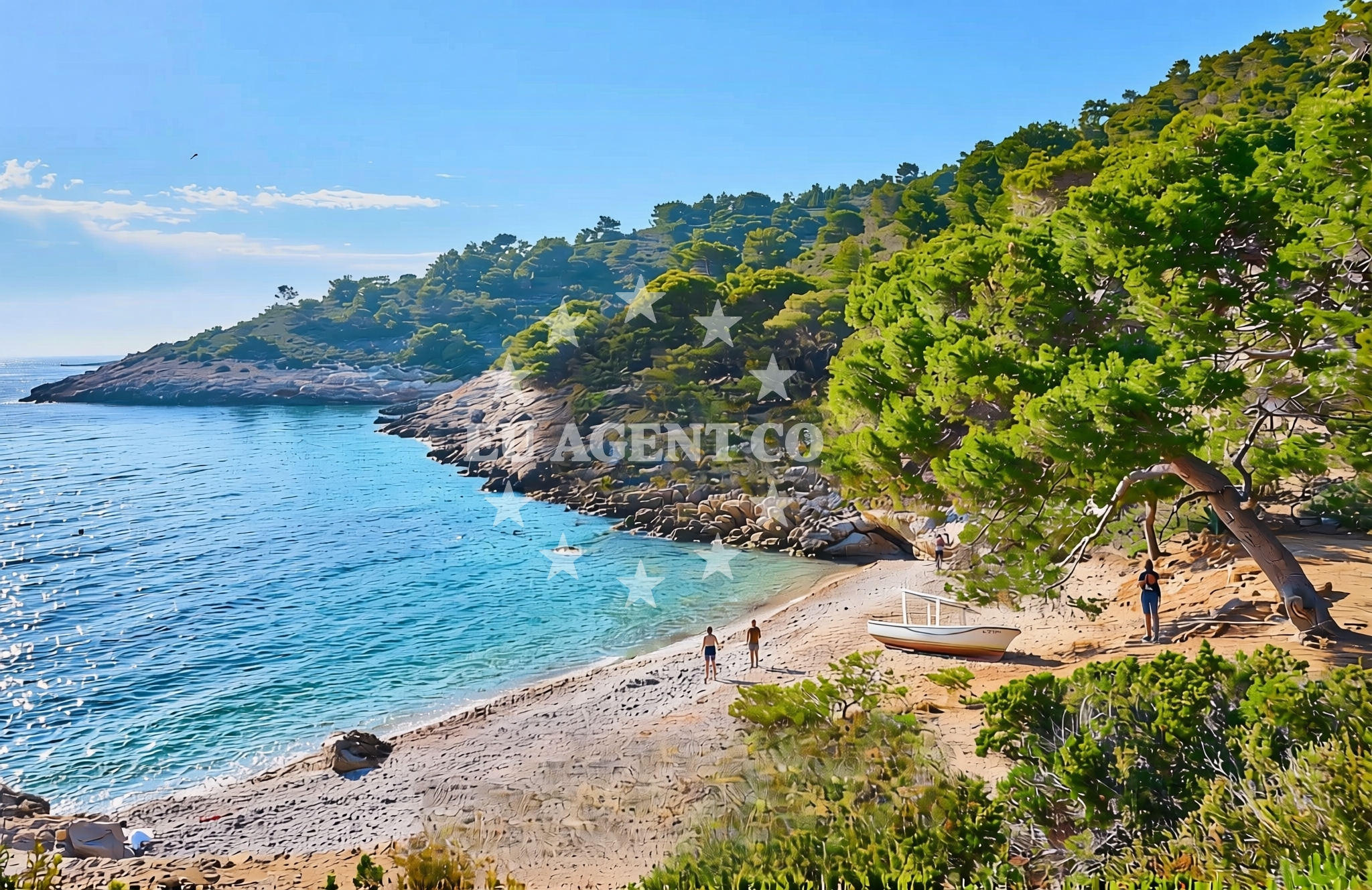 Additional view of Barjoska beach in Vrh Gospe 8, Komiža