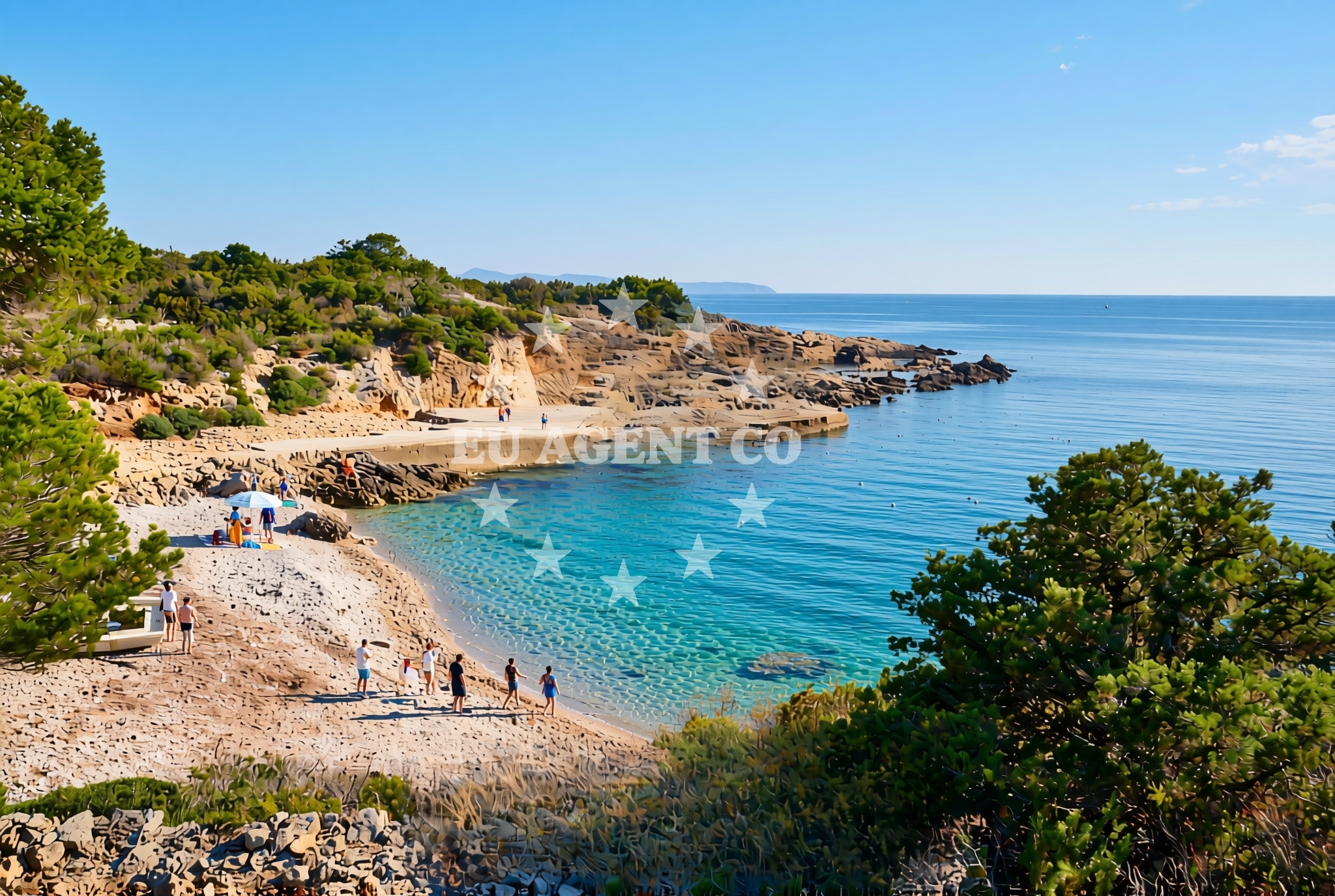 Additional view of Barjoska beach in Vrh Gospe 8, Komiža