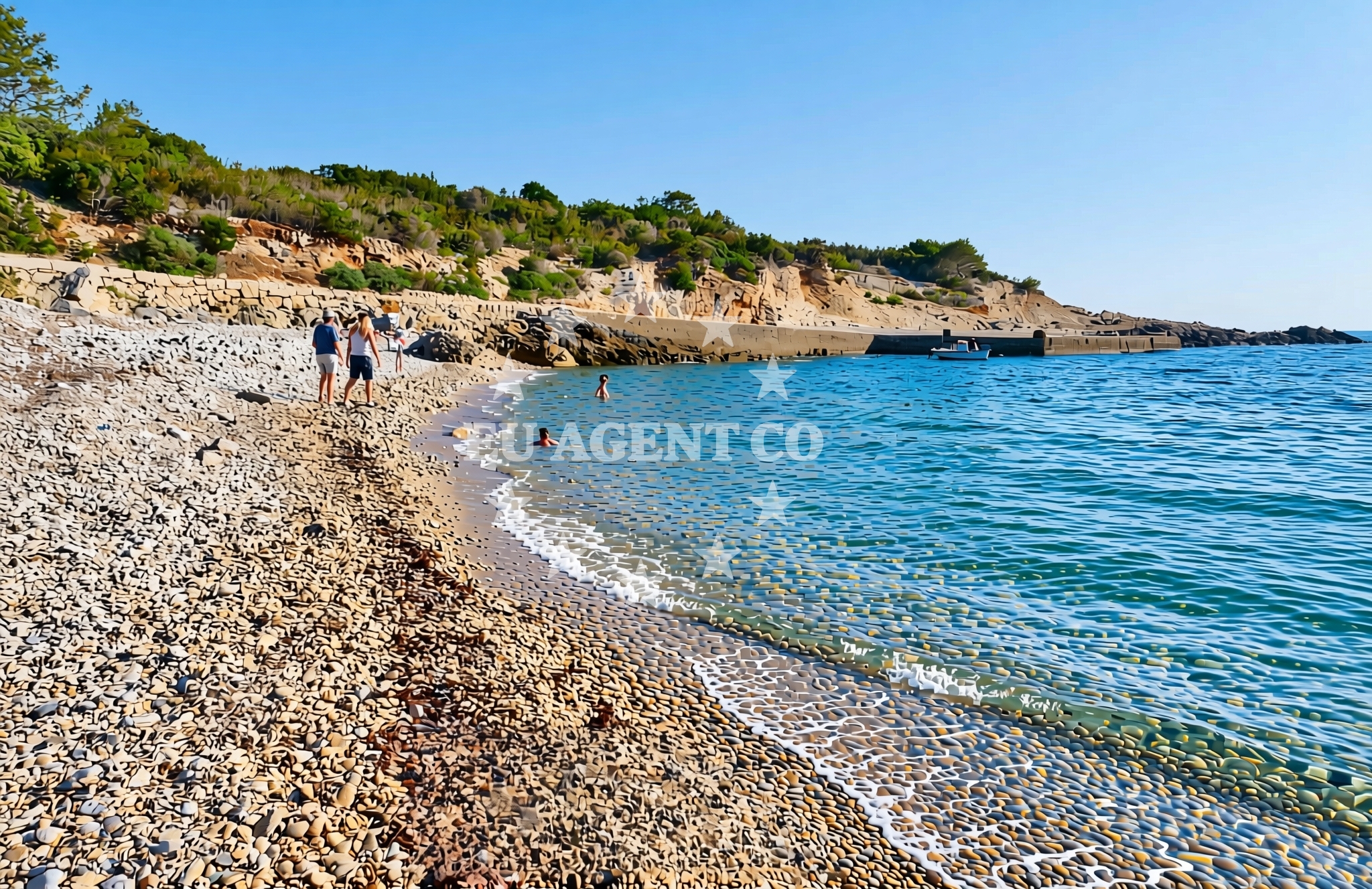 Additional view of Barjoska beach in Vrh Gospe 8, Komiža