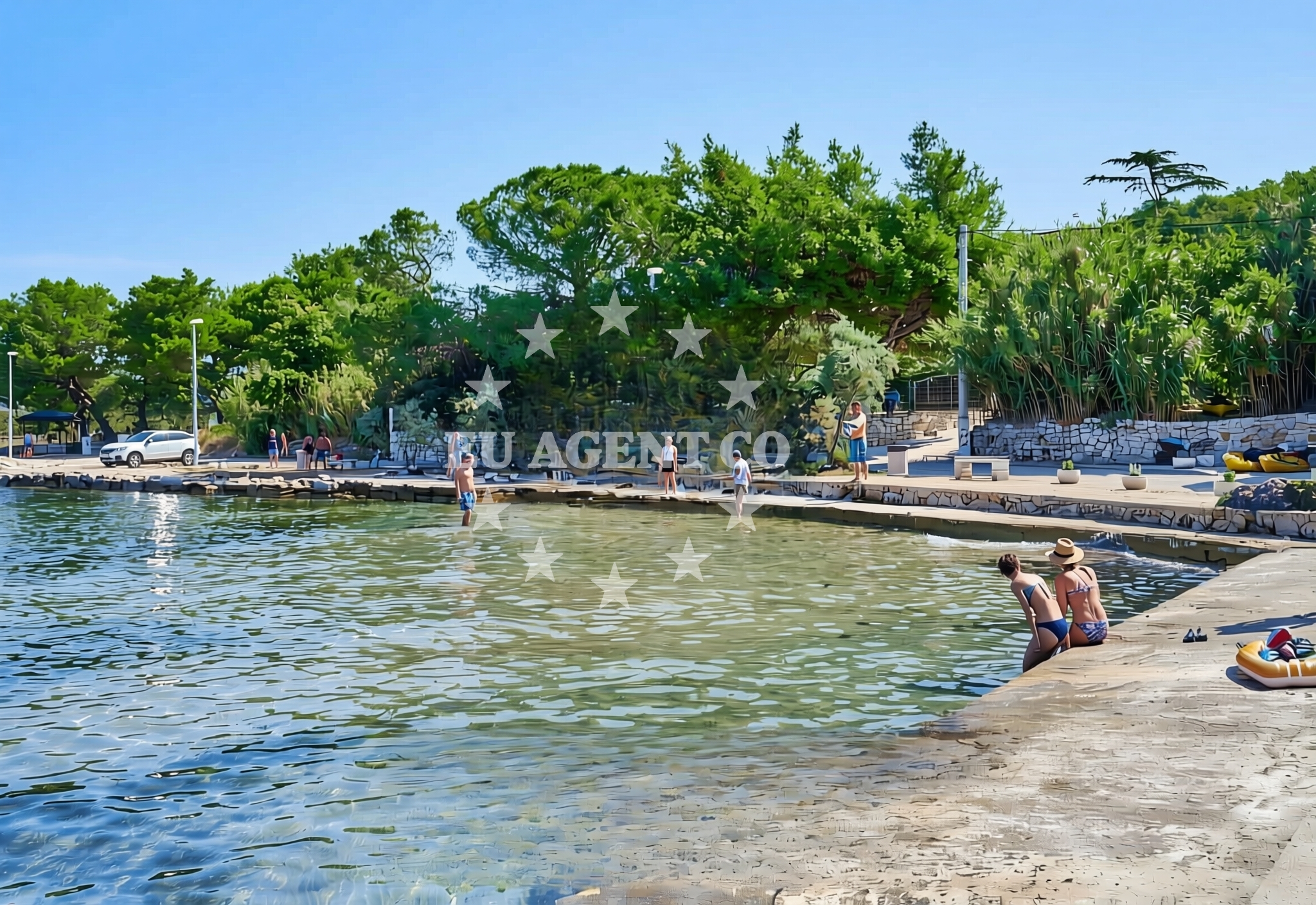 Beach facilities and surroundings at Barotul (Pašman): beaches and coves (1) in Barotul (Pašman)