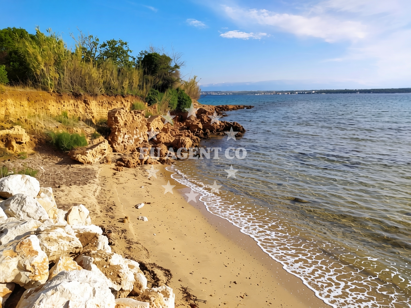 Beach facilities and surroundings at Bartovica beach in Plaški klanac 3, Tkon