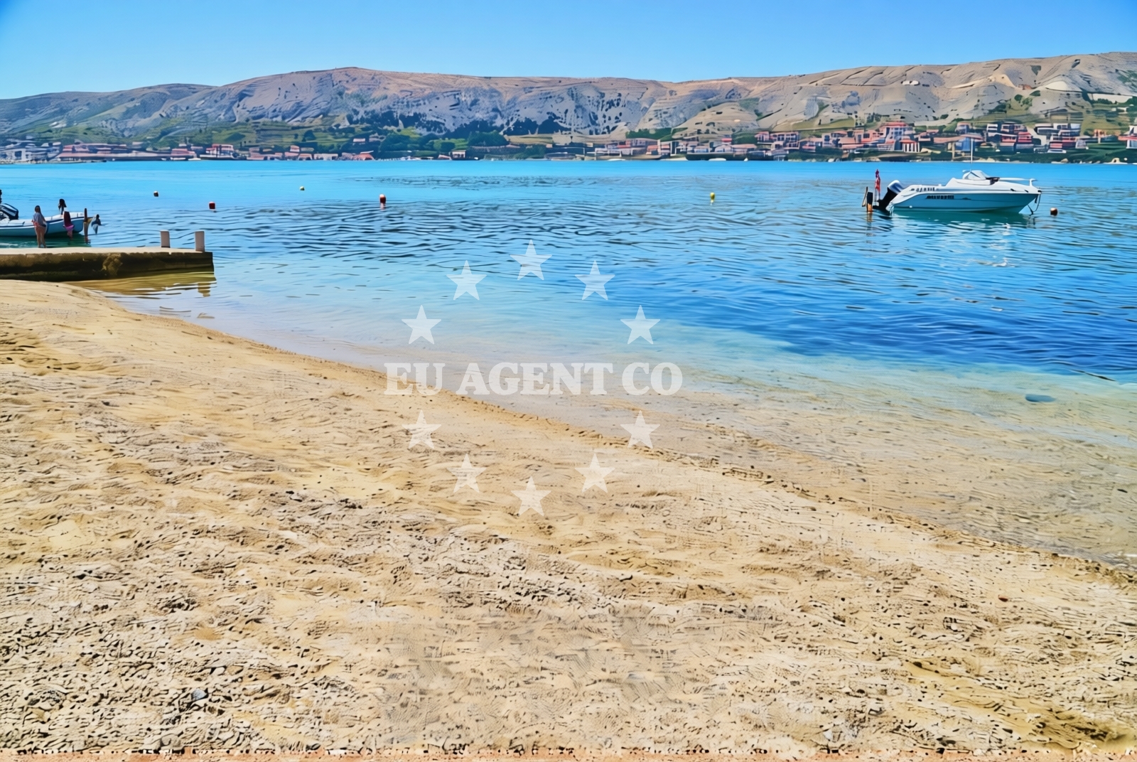 Additional view of Bašaca jug, Pag (Pag) Beach in Bašaca jug