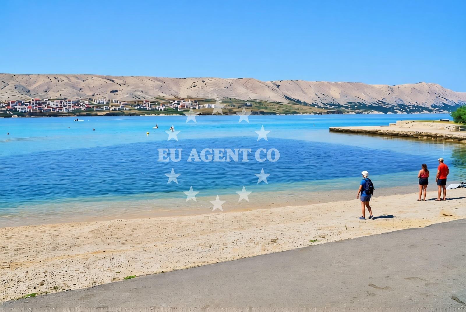 Additional view of Bašaca jug, Pag (Pag) Beach in Bašaca jug