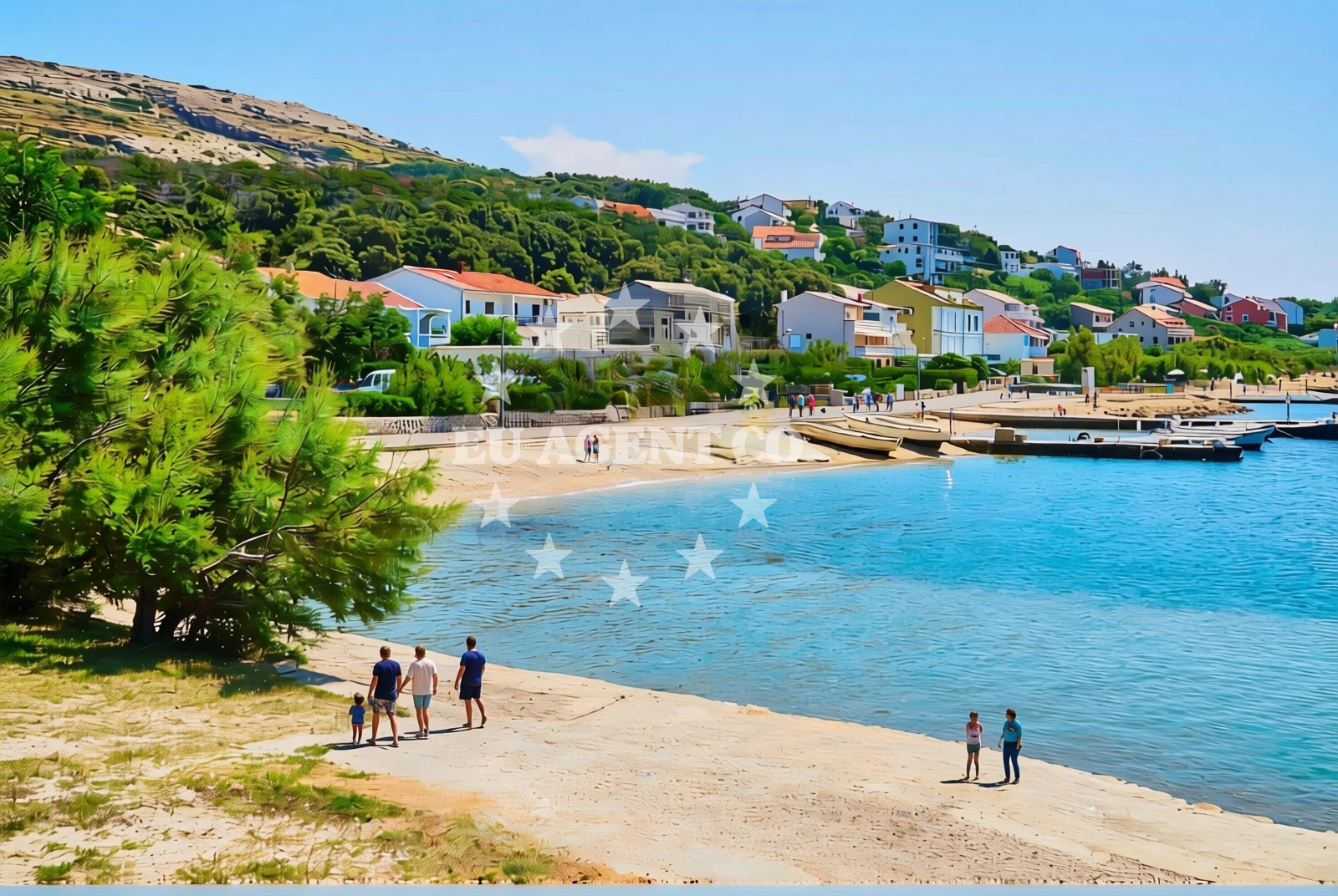 Additional view of Bašaca jug, Pag (Pag) Beach in Bašaca jug
