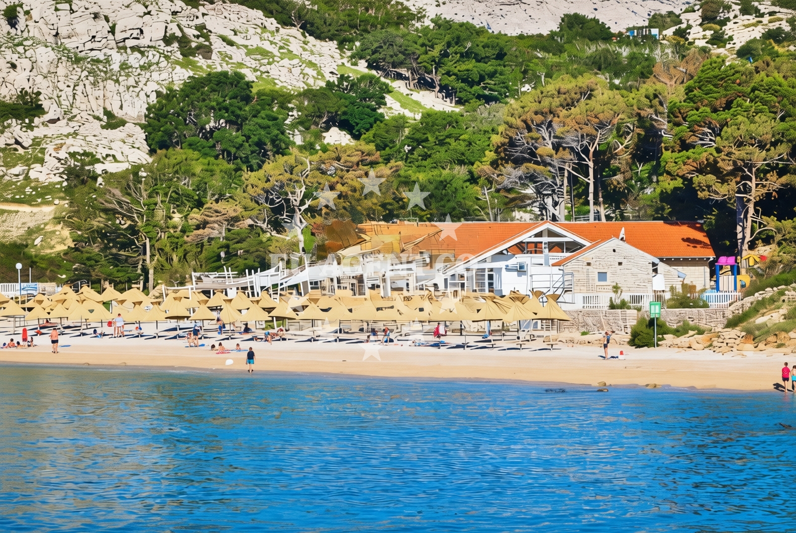 Beach facilities and surroundings at Baška (Krk): beaches and coves (11) in Baška (Krk)