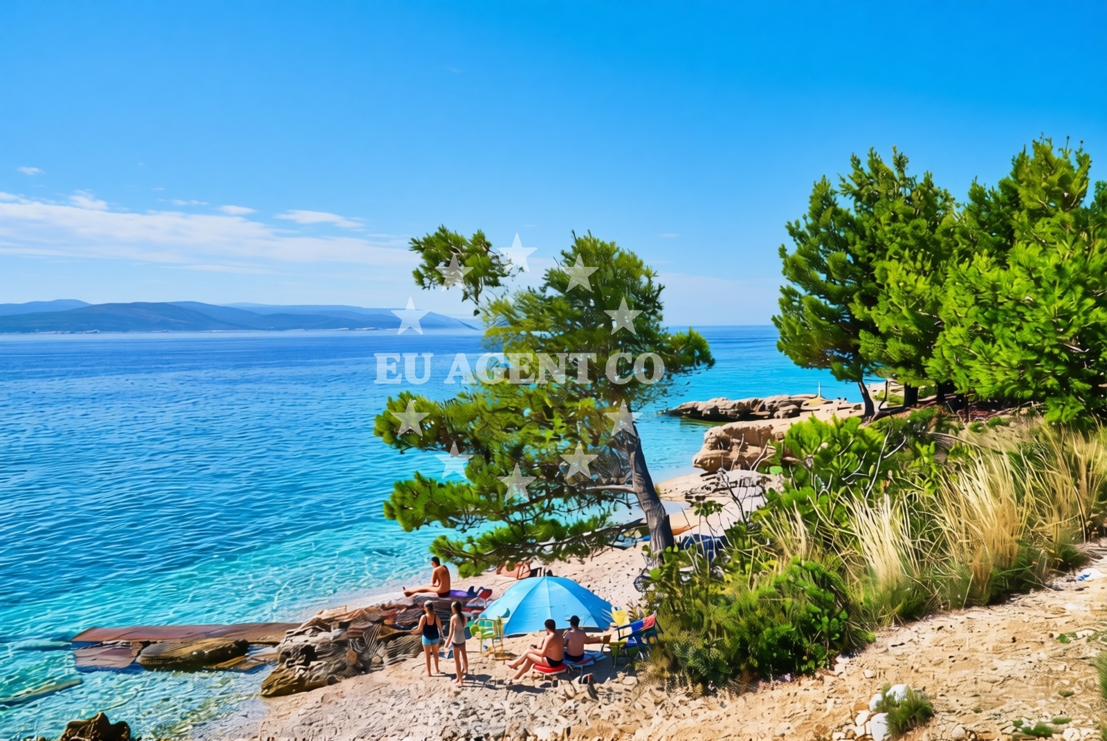 Overview of Baško polje istok, Promajna Beach in Baško polje istok