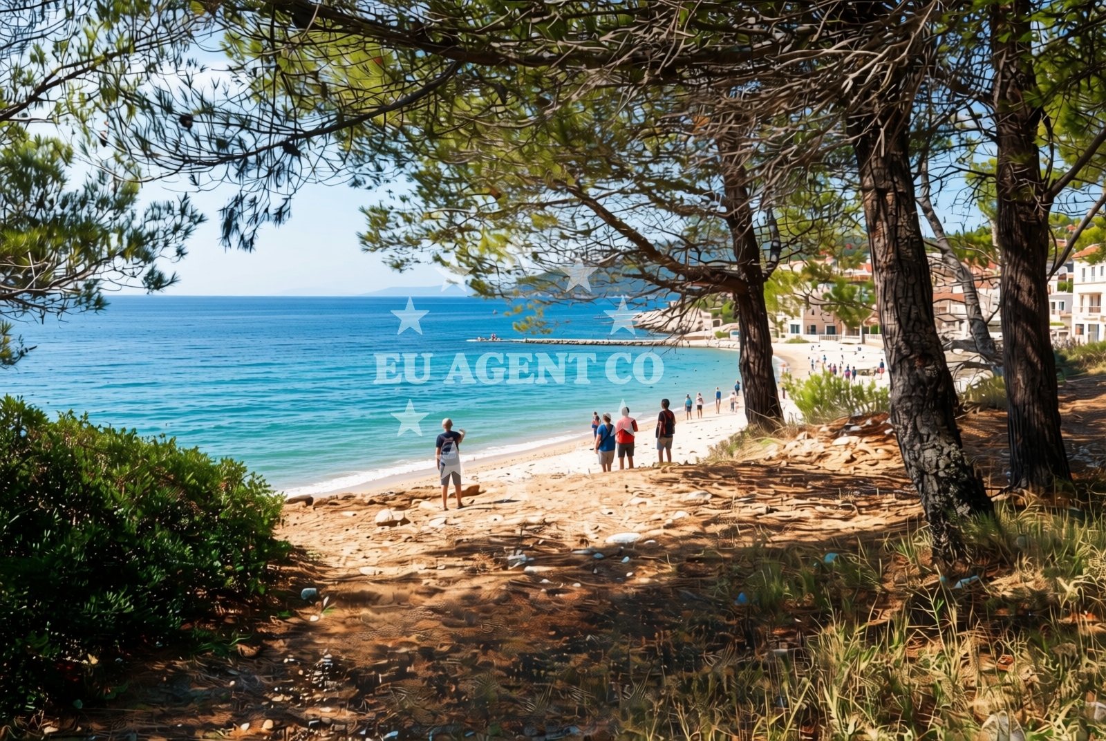 Beach facilities and surroundings at Baško polje istok, Promajna Beach in Baško polje istok