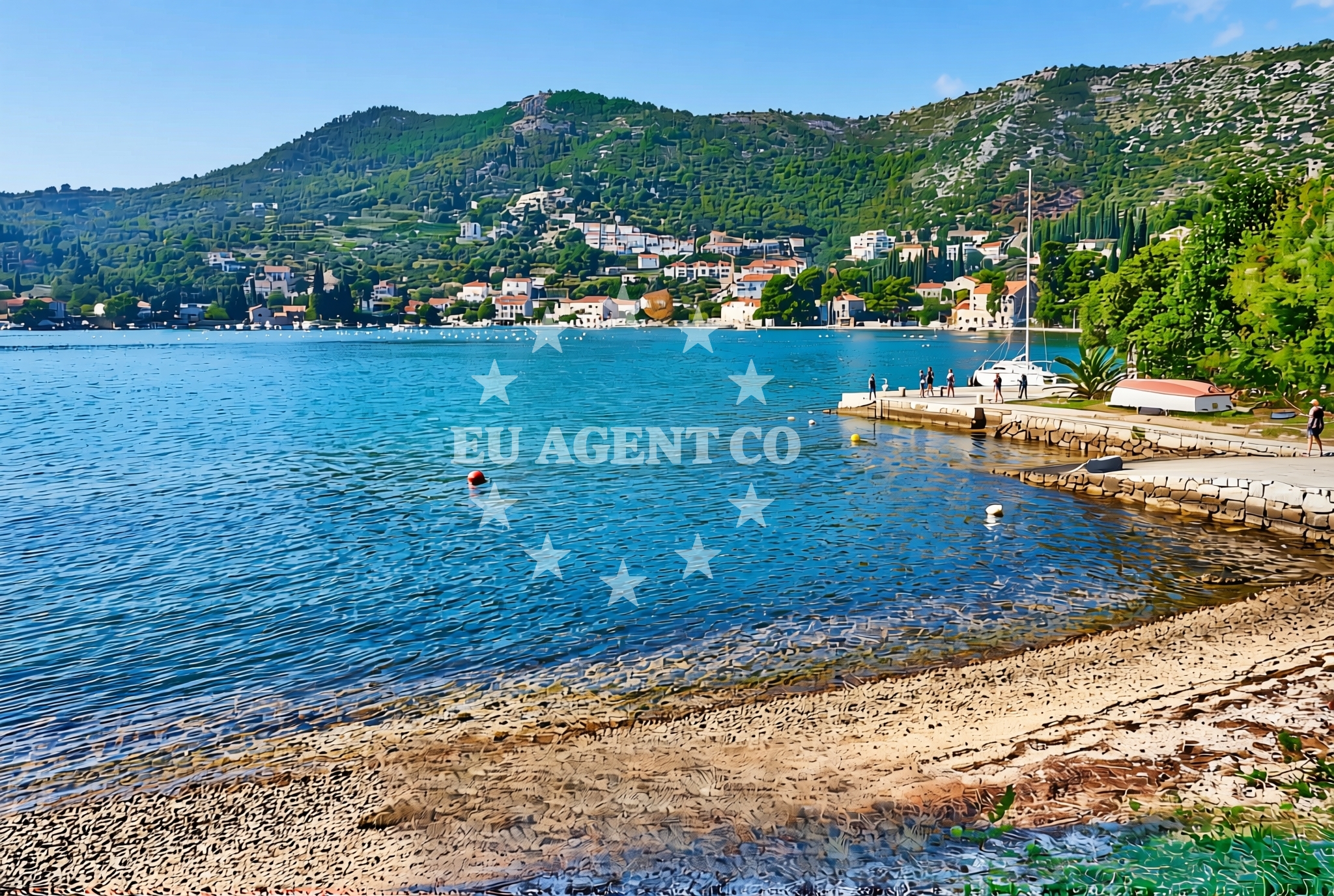 Overview of Batala, Zaton (Dubrovnik) Beach in Batala