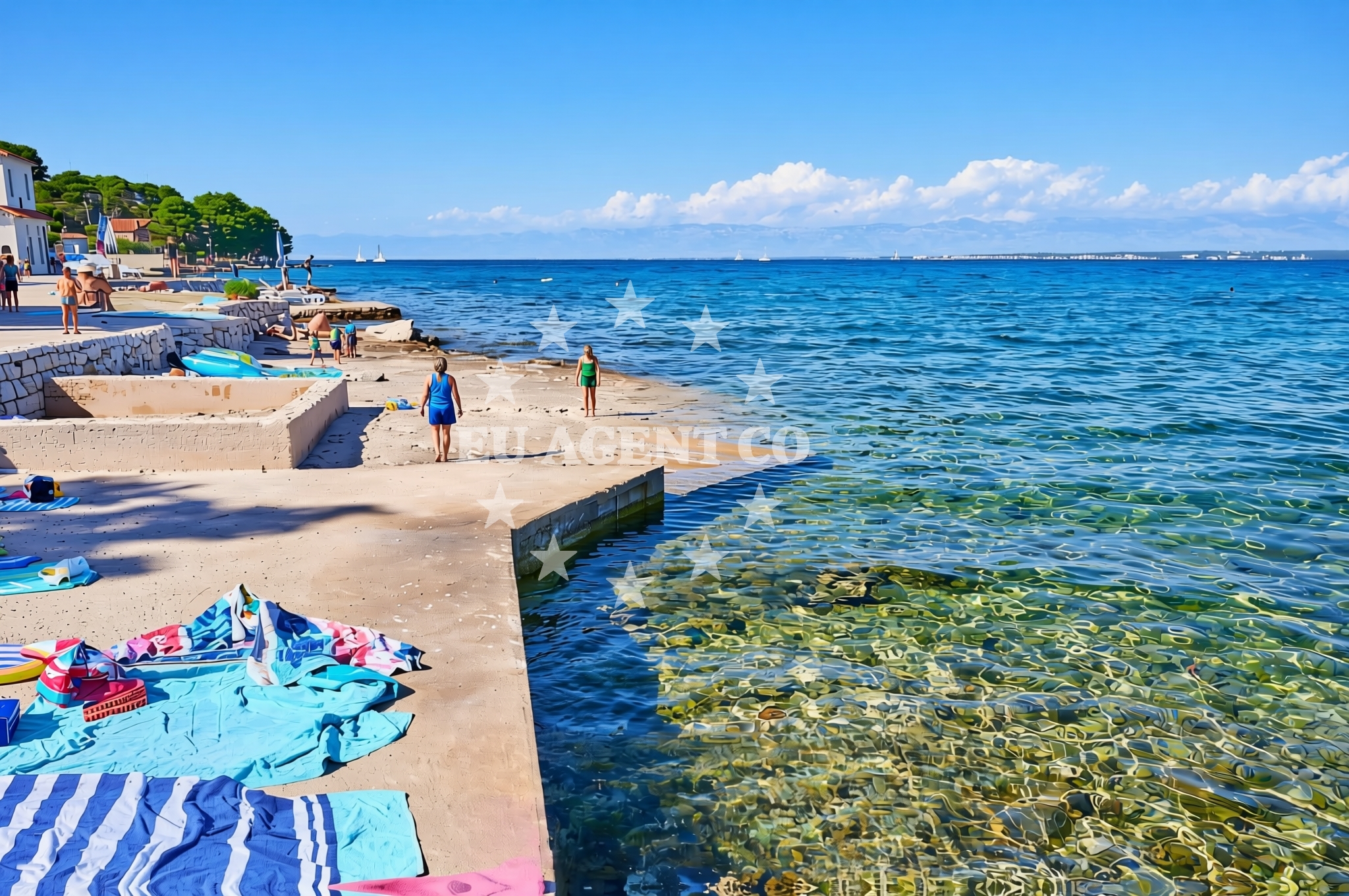 Additional view of Batalaža jug, Ugljan (Ugljan) Beach in Batalaža jug