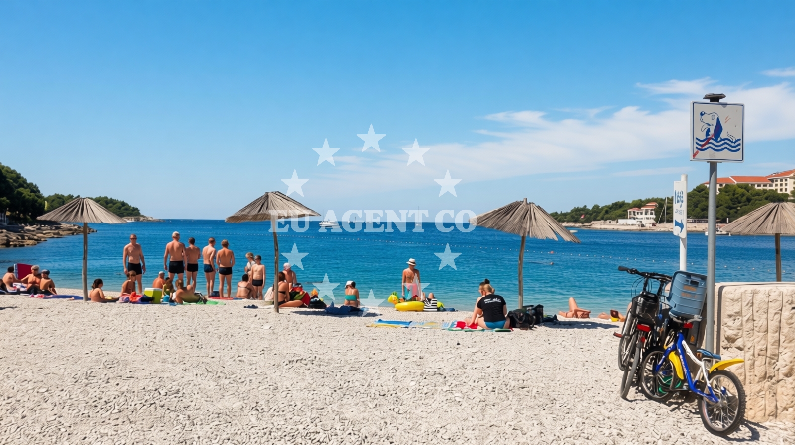 Sea and coastal view of Batana beach in 6 ogranak 17, Pješčana uvala, Pula