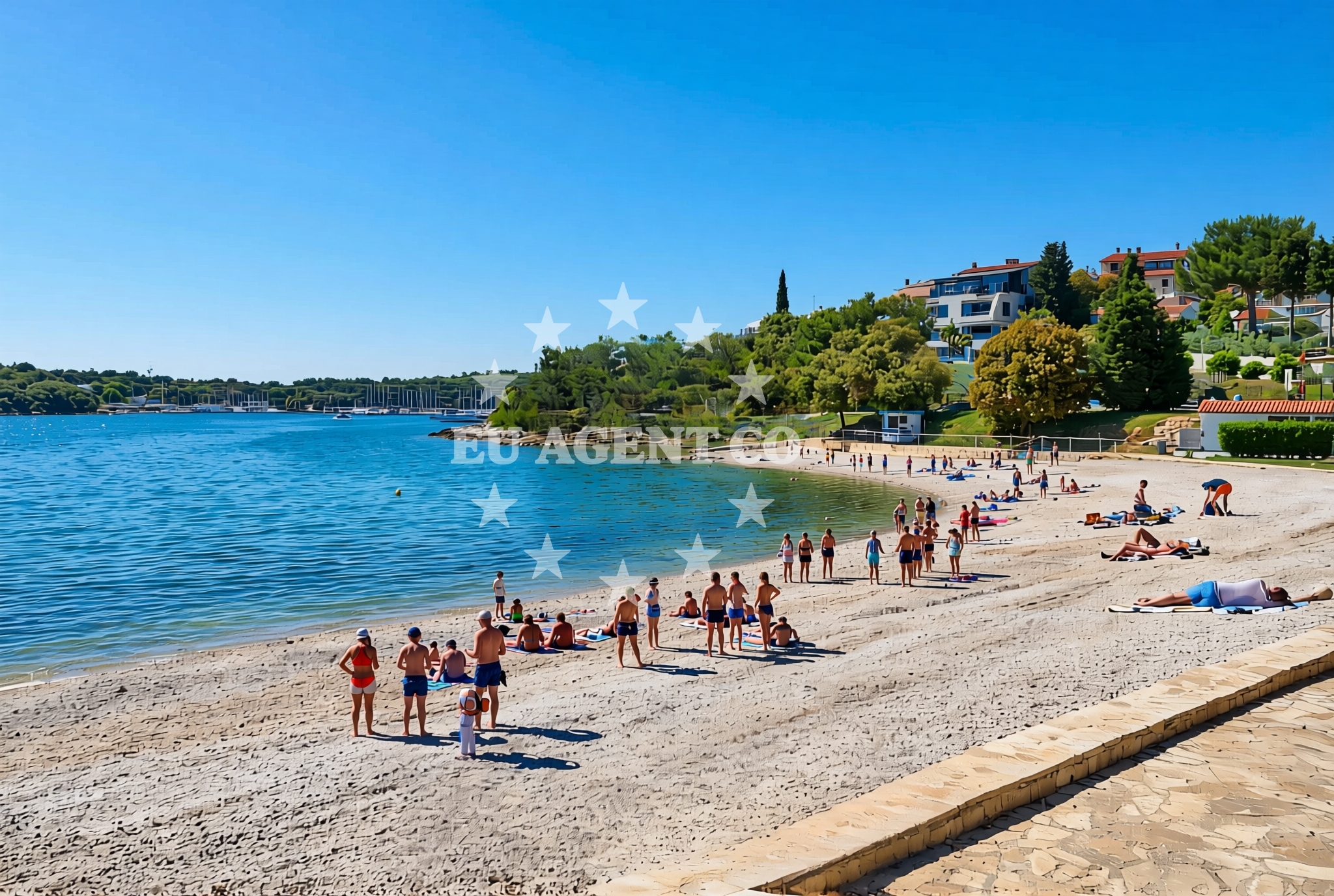 Additional view of Batana beach in 6 ogranak 17, Pješčana uvala, Pula