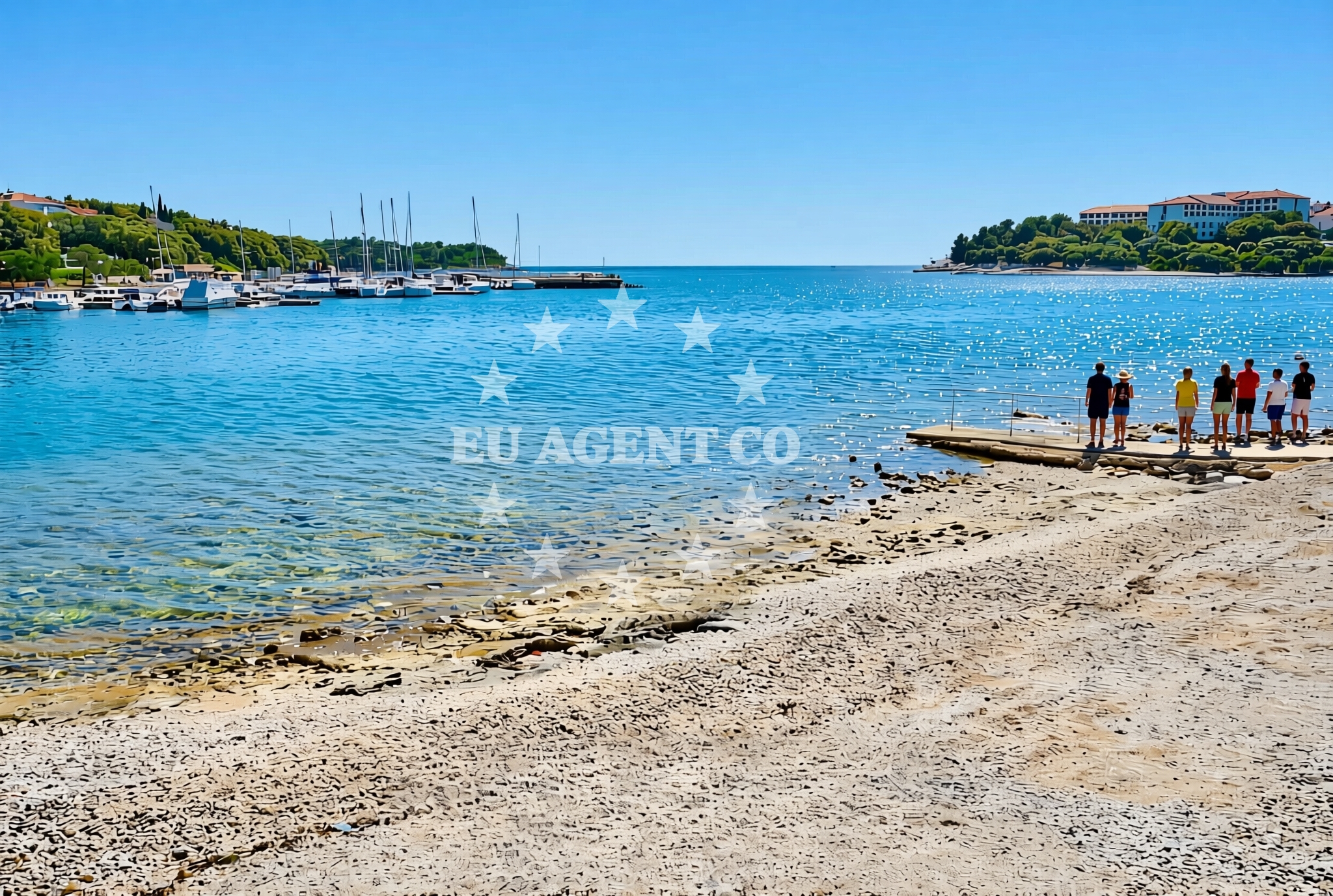 Additional view of Batana beach in 6 ogranak 17, Pješčana uvala, Pula