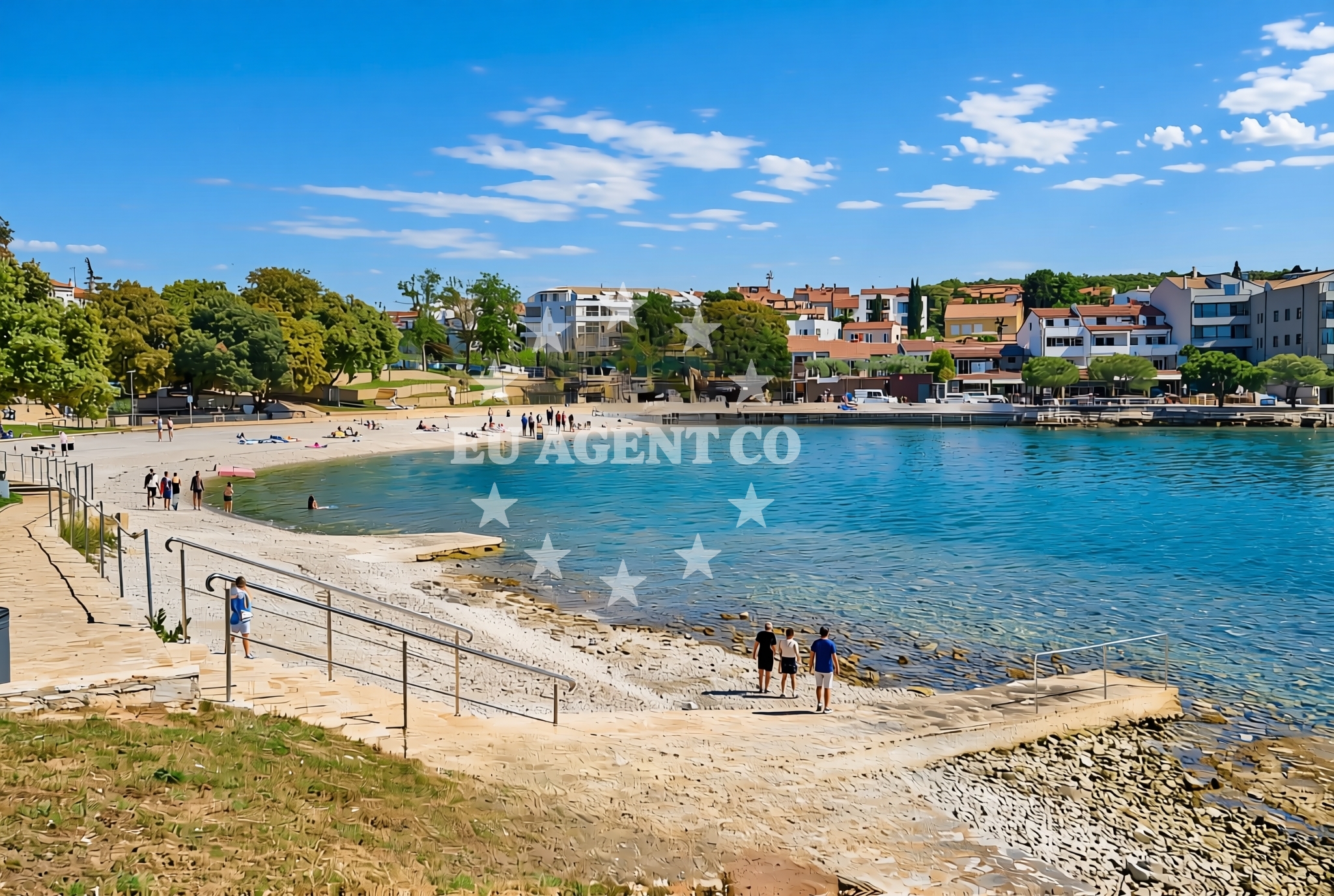 Additional view of Batana beach in 6 ogranak 17, Pješčana uvala, Pula