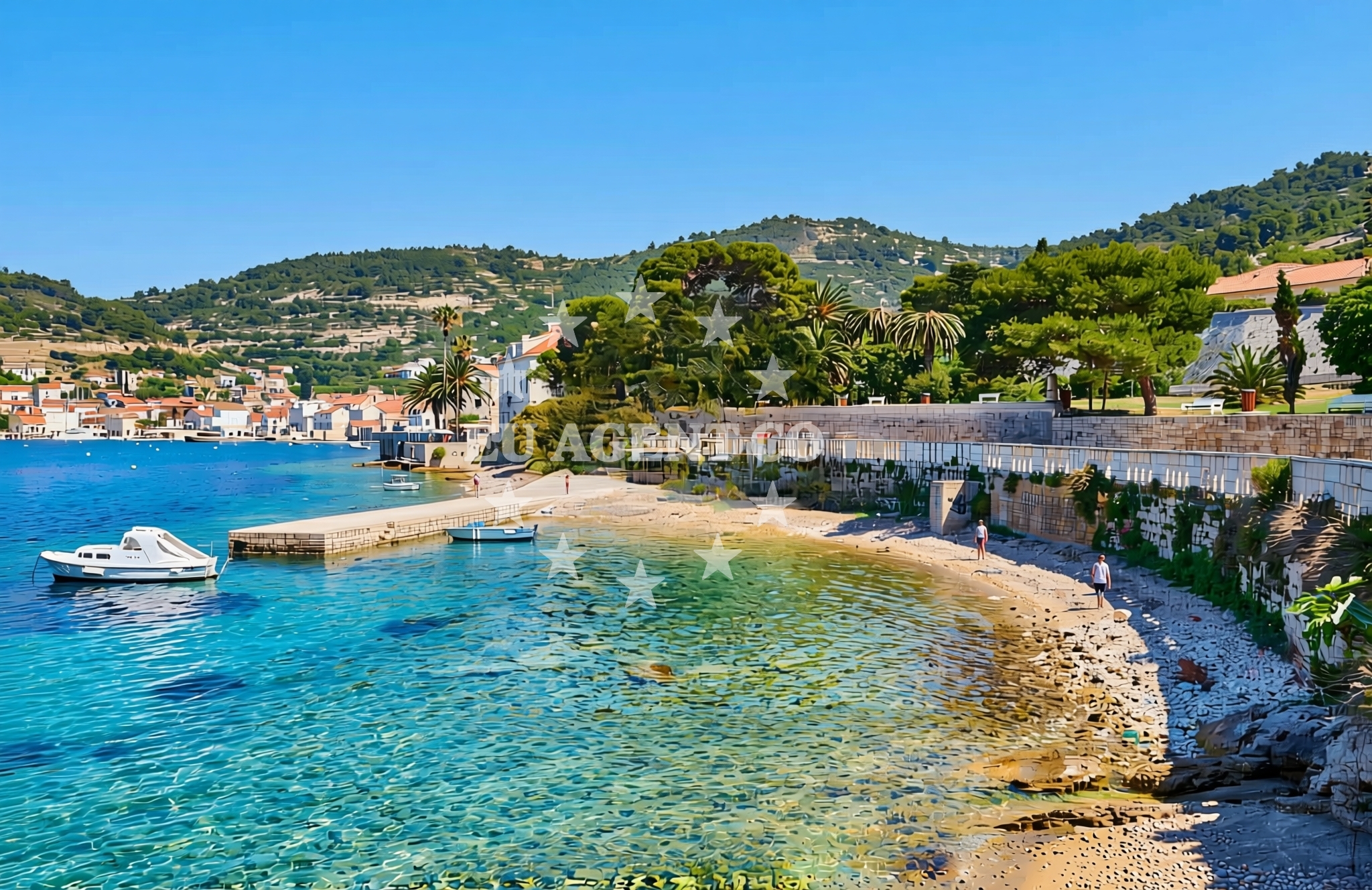 Additional view of Baterija, Vis (Vis) Beach in Baterija