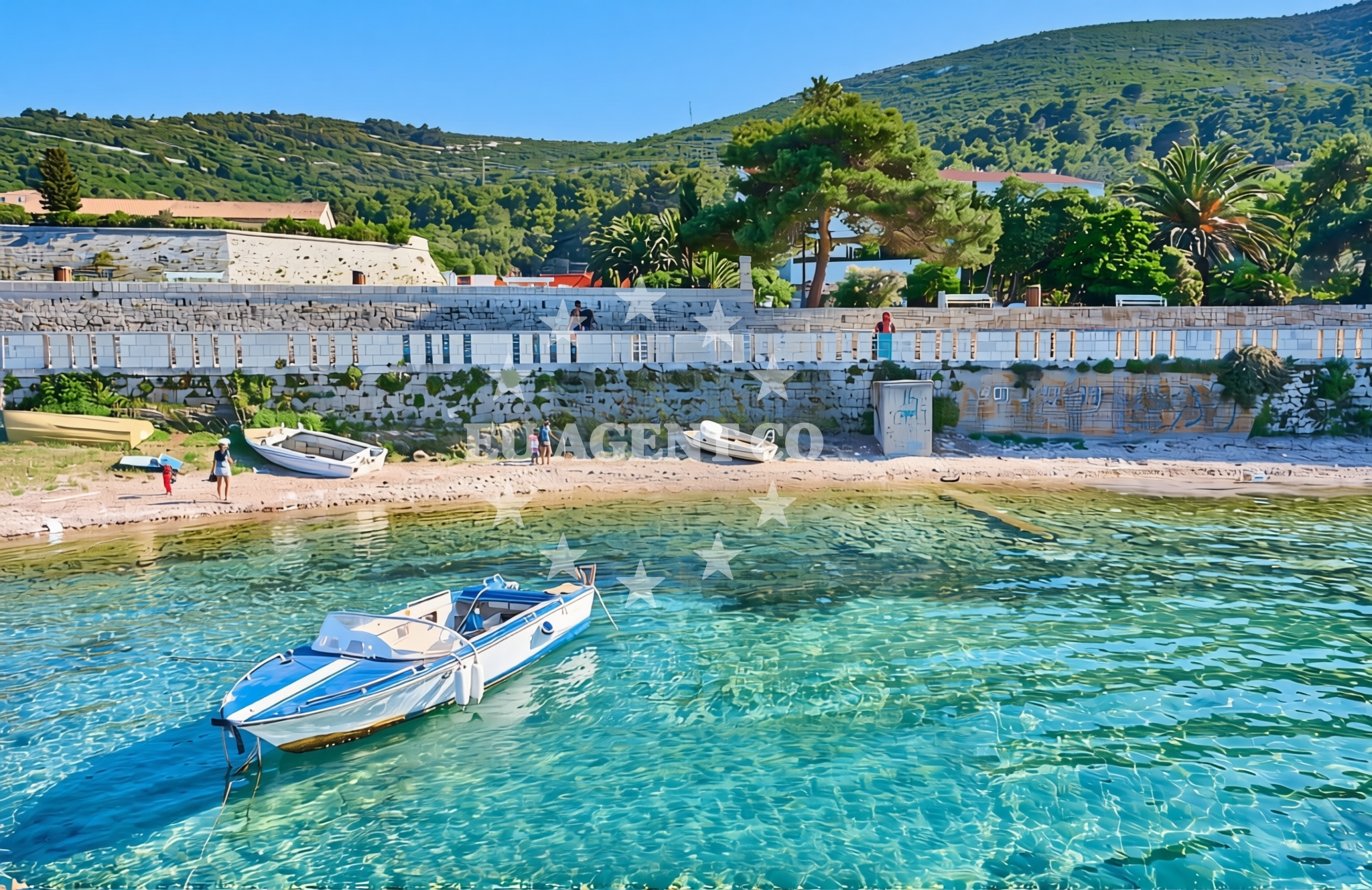 Additional view of Baterija, Vis (Vis) Beach in Baterija
