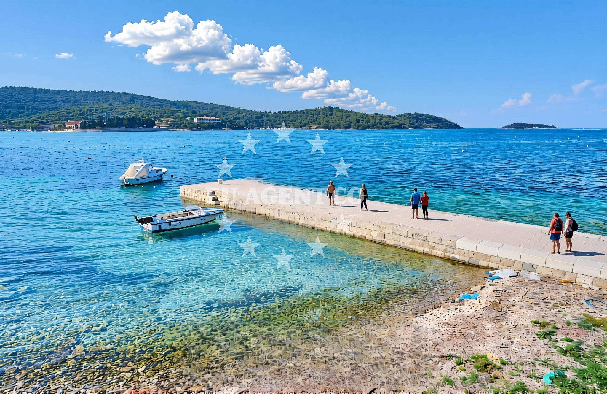 Additional view of Baterija, Vis (Vis) Beach in Baterija