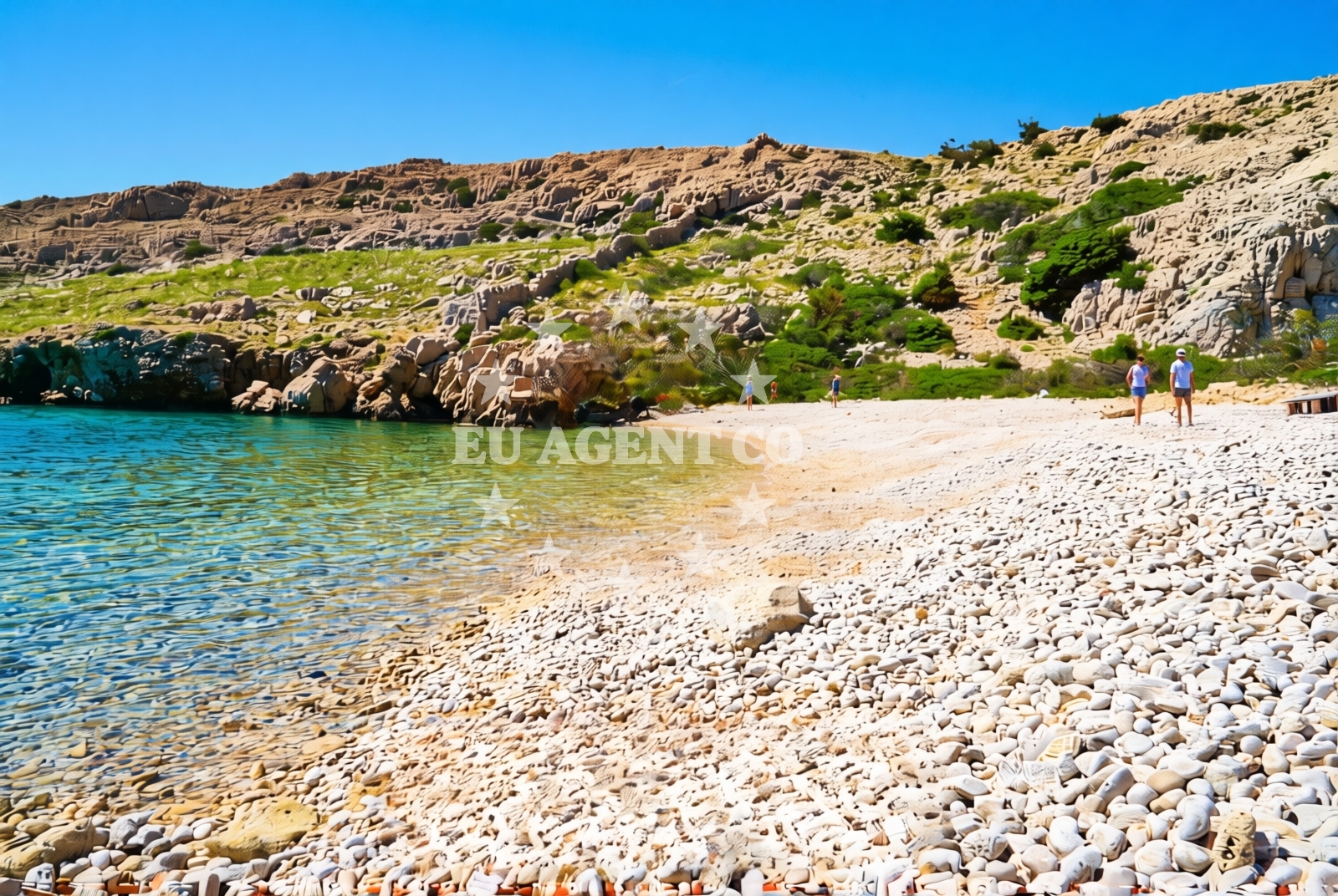 Overview of Batomalj (Krk): beaches and coves (1) in Batomalj (Krk)