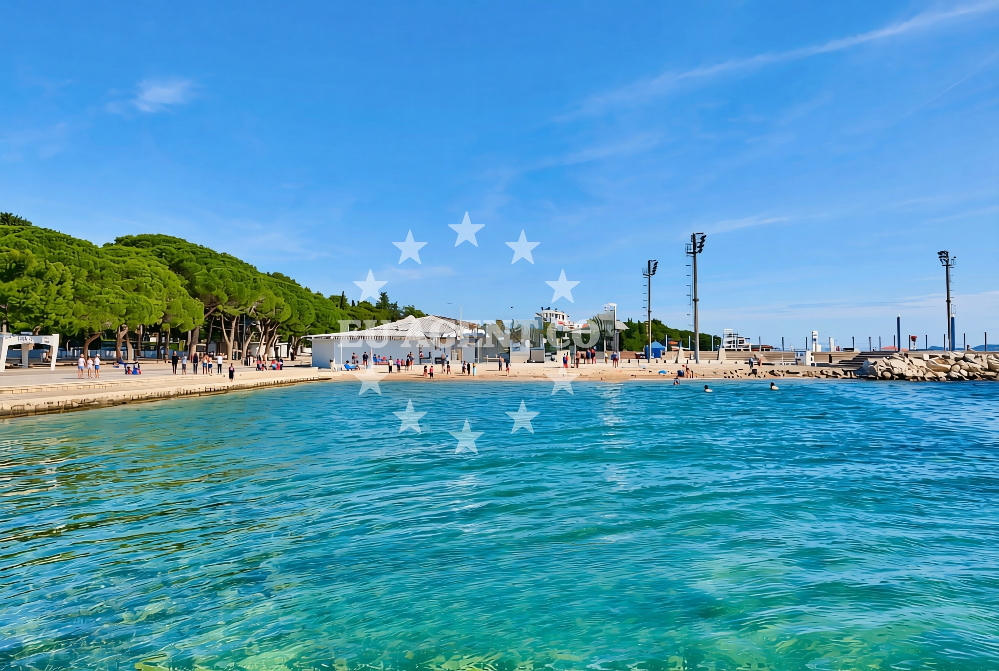 Additional view of Bazen, Biograd na Moru Beach in Bazen