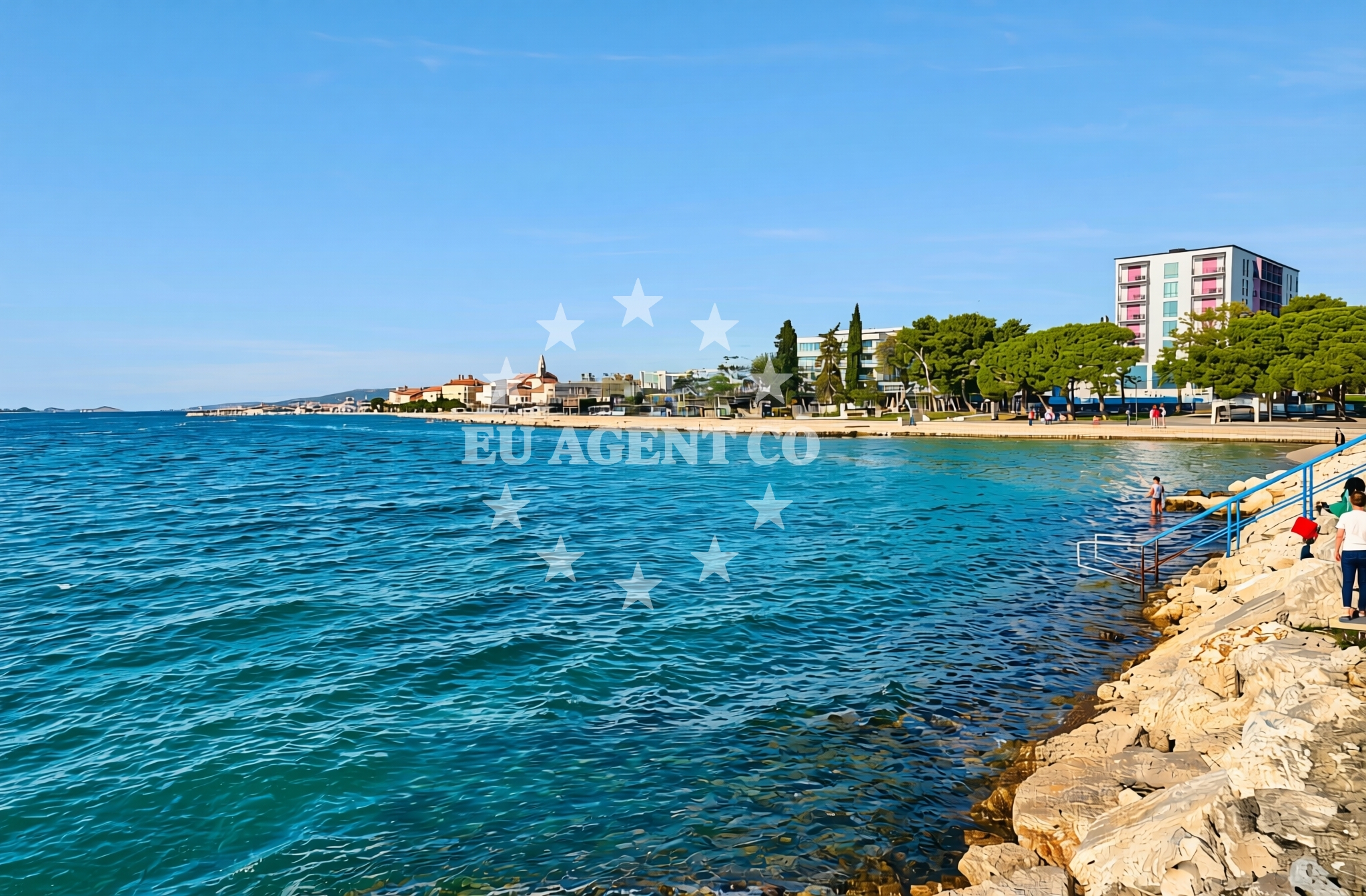 Additional view of Bazen, Biograd na Moru Beach in Bazen