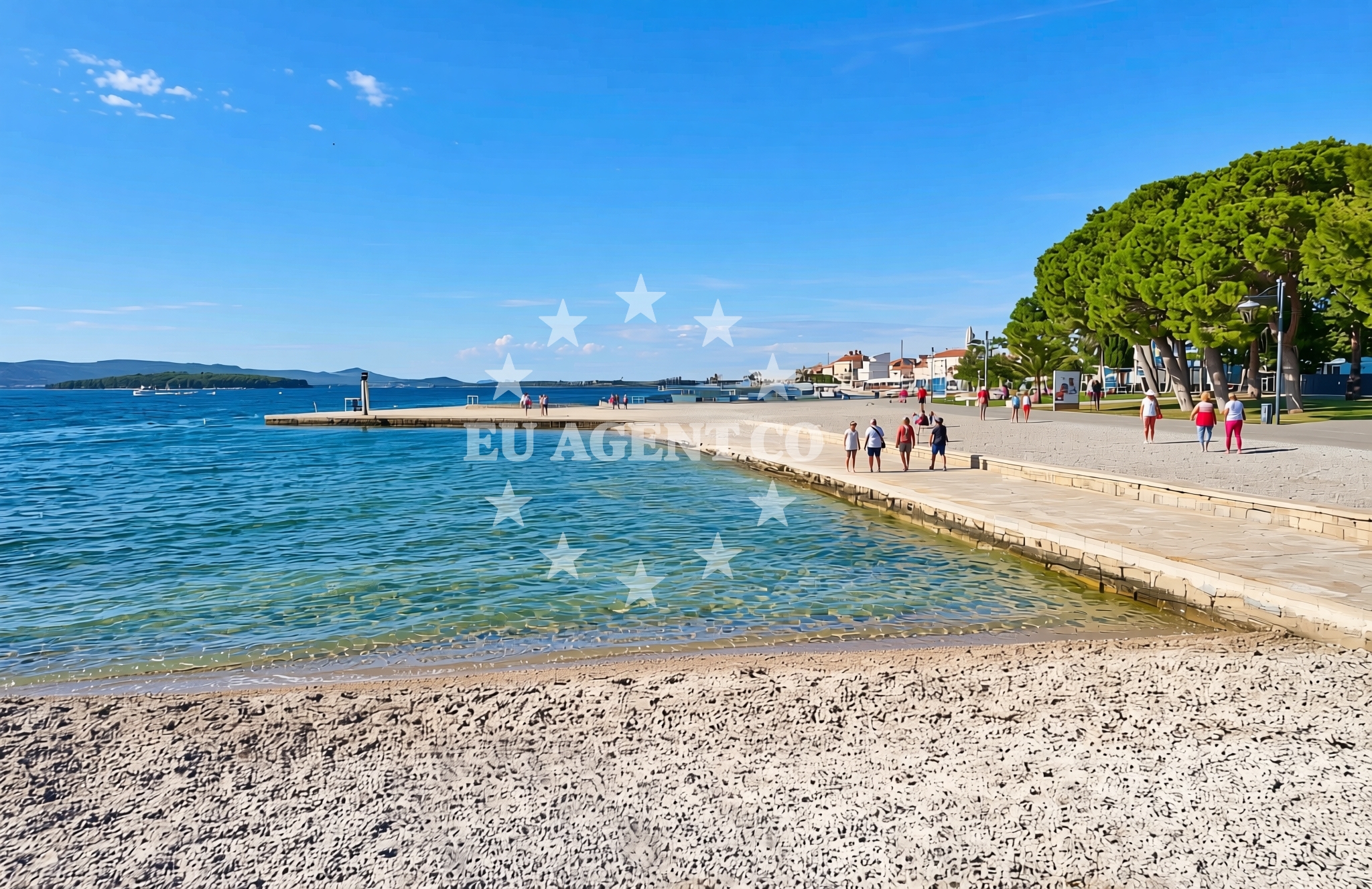 Additional view of Bazen, Biograd na Moru Beach in Bazen
