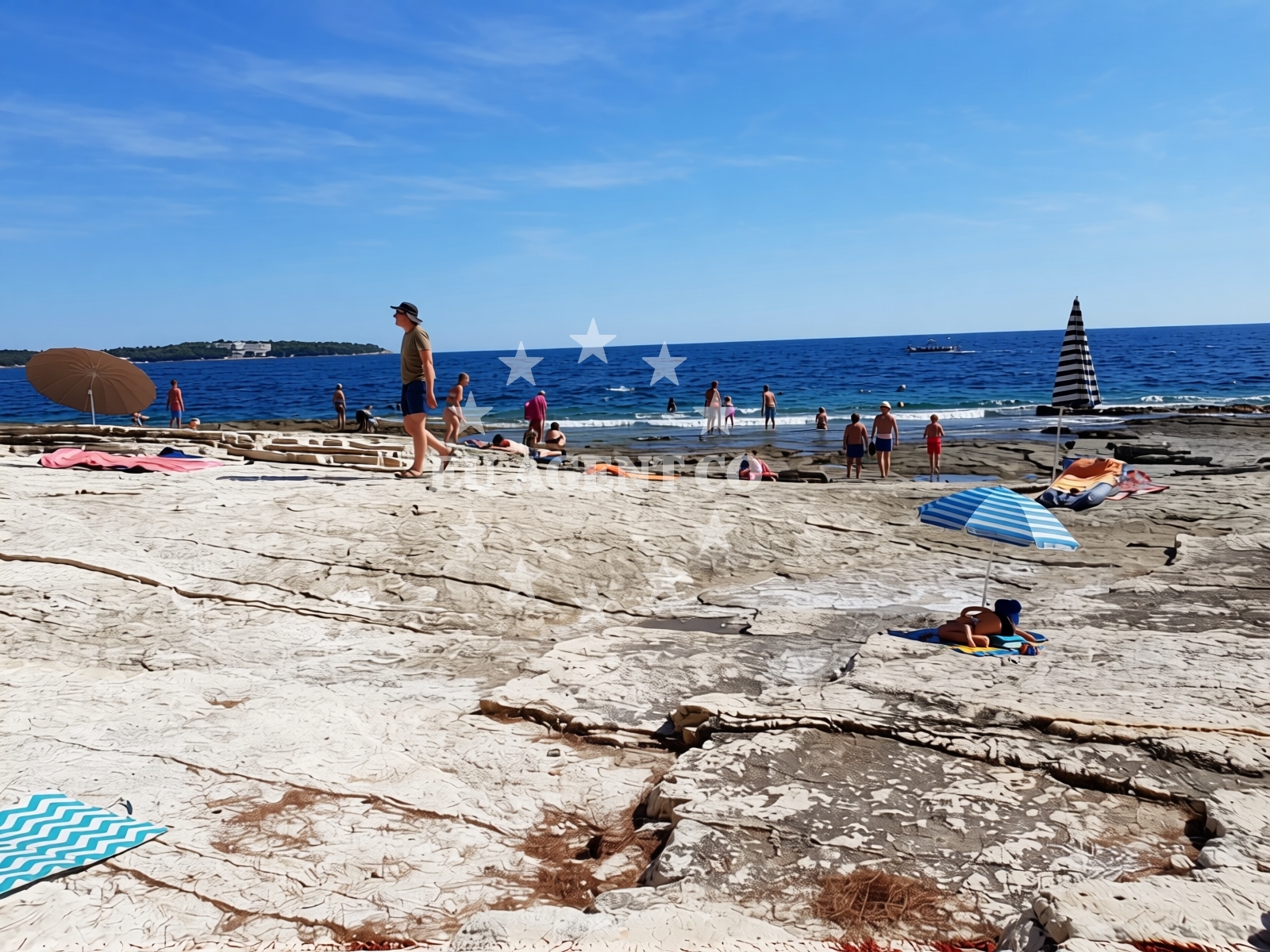 Overview of Beach AC Stoja in Stoja 37, Pula