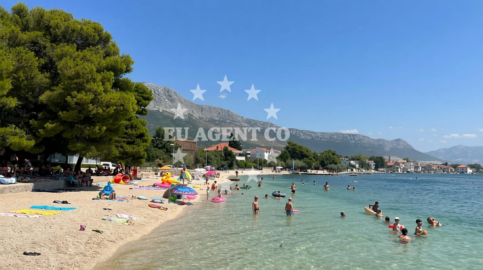 Overview of Beach Baletna Skola in 7 Don Kažimira Sinovčića, Kaštela