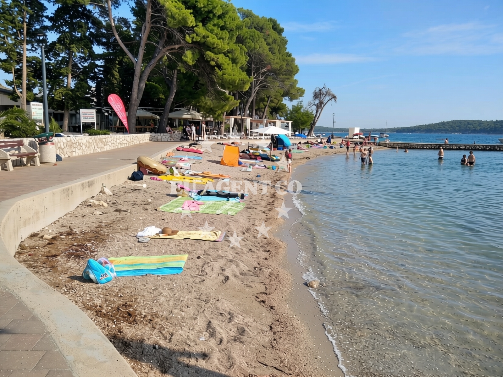 Shoreline and swimming area at Beach Banjol in Banjol 745, Banjol