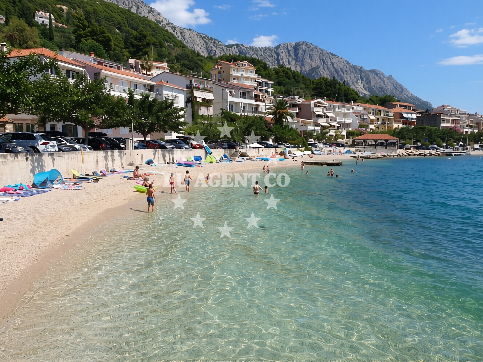 Overview of Beach Caklje in Čaklje 17a, Podgora