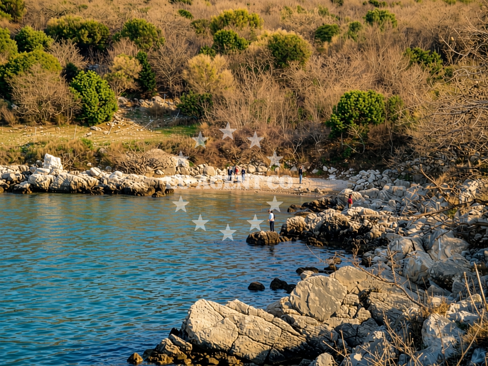Beach facilities and surroundings at Beach Cicovac in Primorska ulica, Novalja
